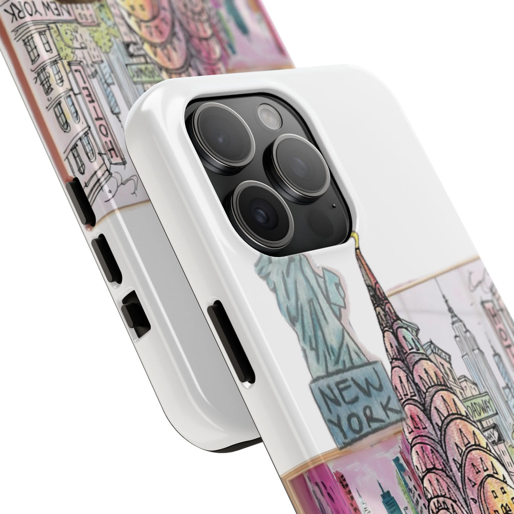 NYC Cityscape Tough Phone Case — Chic Urban Landmark Design