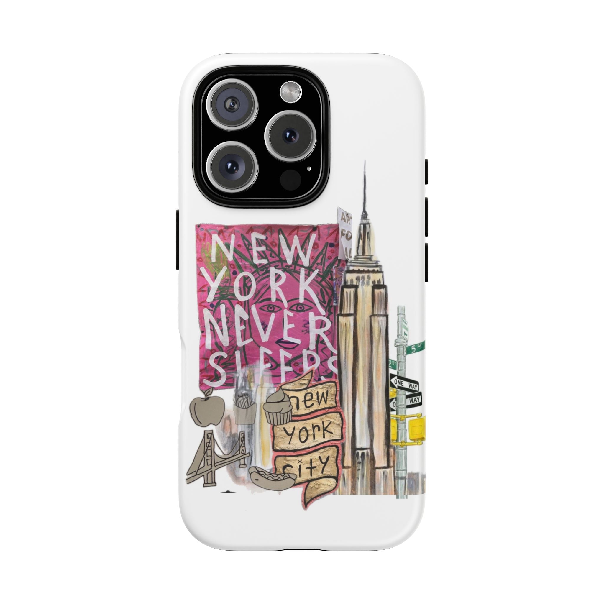 New York Never Sleeps Phone Case — NYC Skyline Protective Case