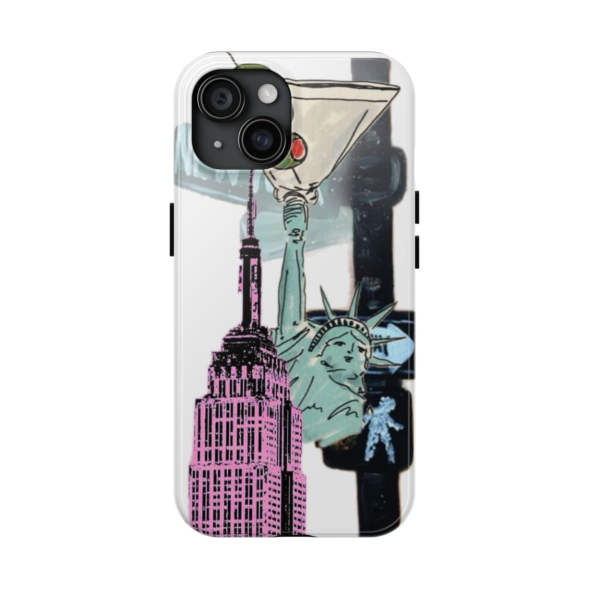 Tough Phone Case — Pop Art New York City Phone Cover (Statue of Liberty & Empire State)