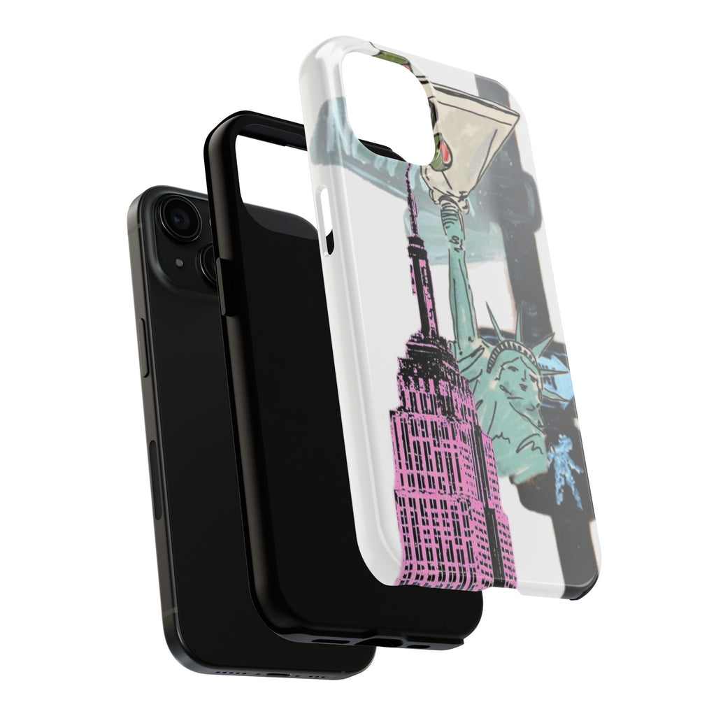 Tough Phone Case — Pop Art New York City Phone Cover (Statue of Liberty & Empire State)