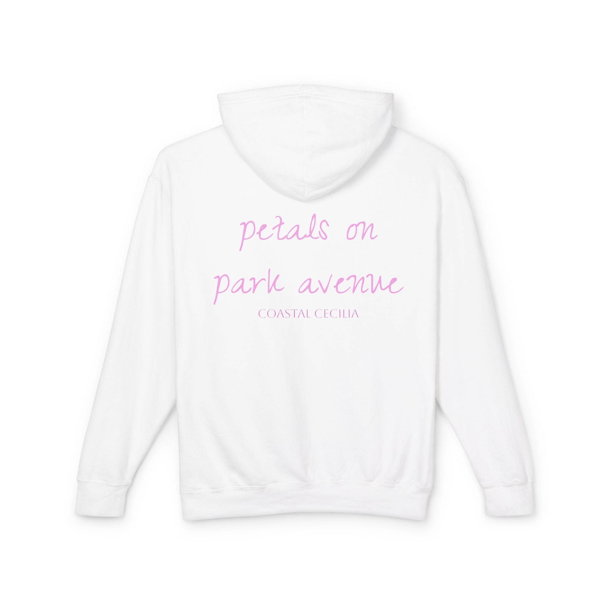 Park Avenue Pink Fashion Hoodie – 'Details on Park Avenue' Graphic Sweatshirt