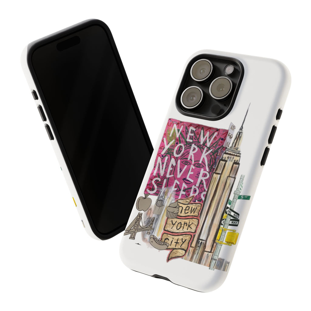 New York Never Sleeps Phone Case — NYC Skyline Protective Case