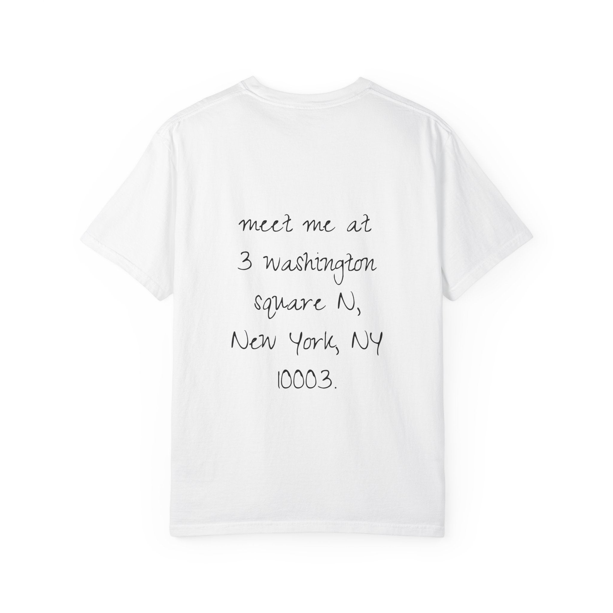 New York Postcard Graphic T-Shirt — "Meet Me in New York"