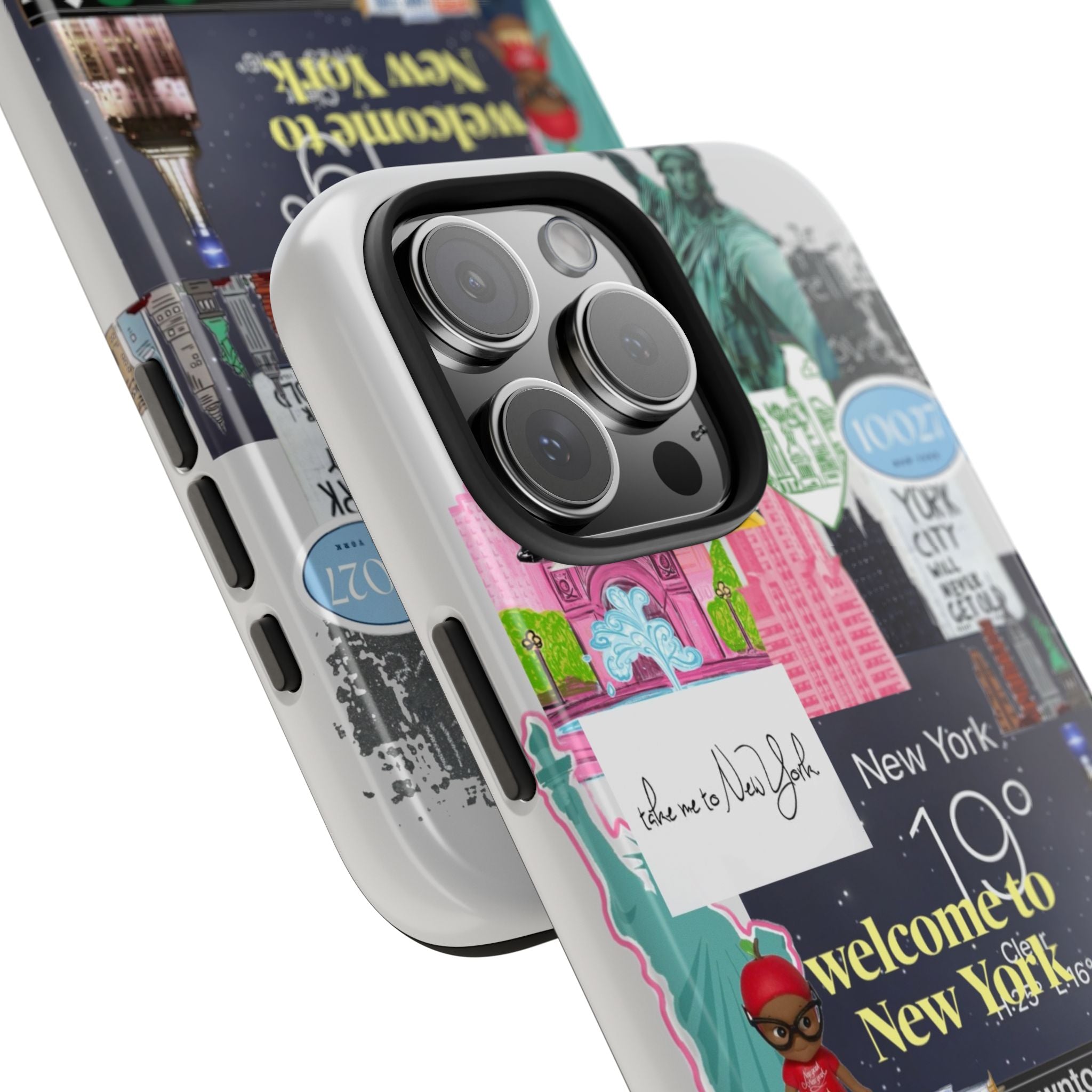 New York Collage Tough Phone Case — 'Welcome to New York' Cityscape Design