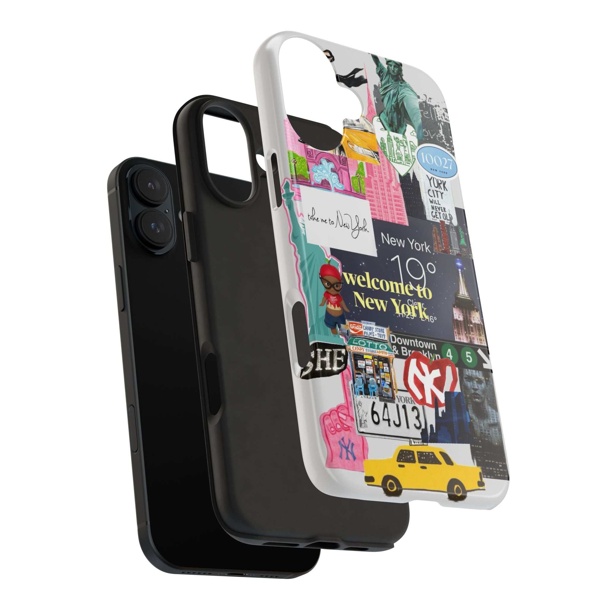New York Collage Tough Phone Case — 'Welcome to New York' Cityscape Design
