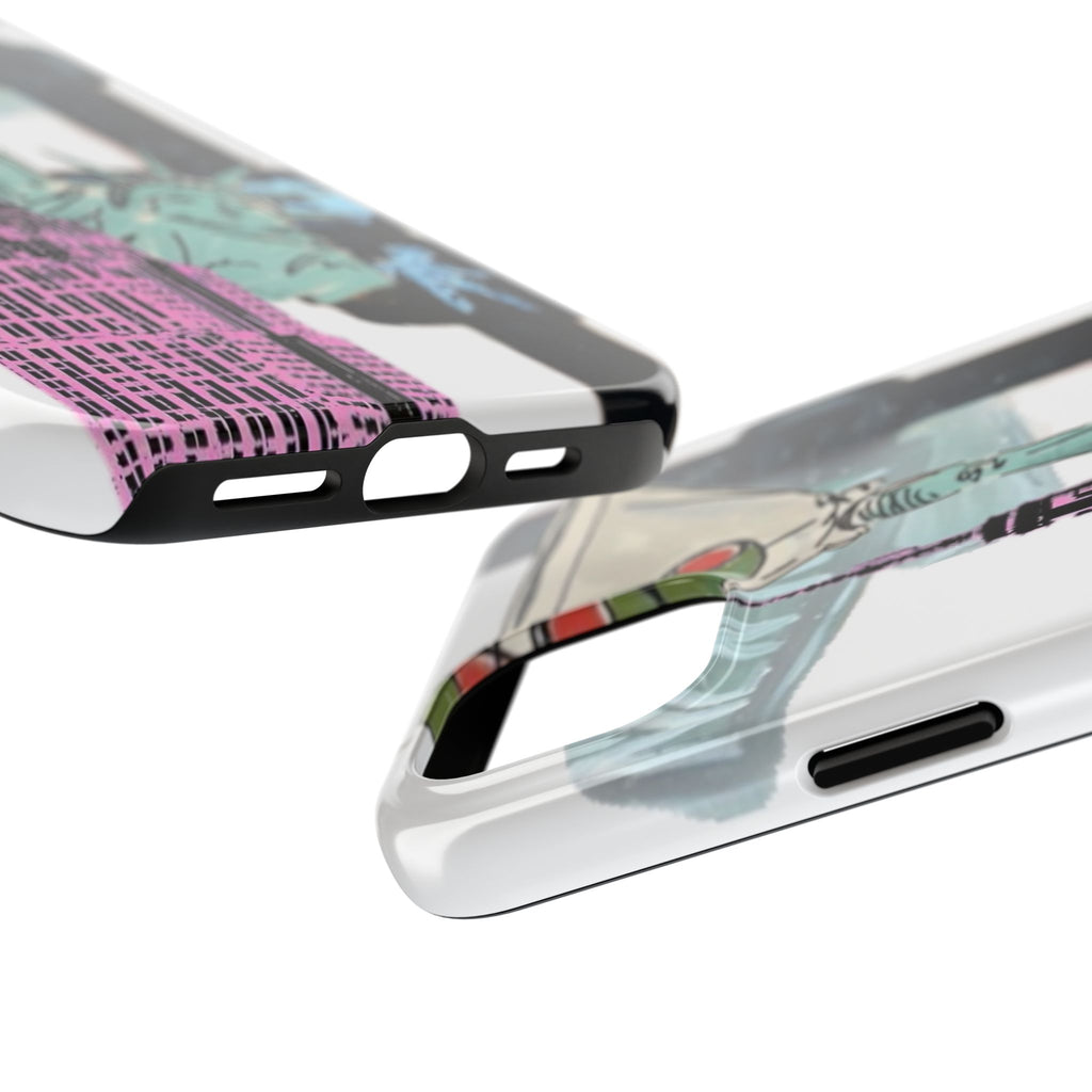 Tough Phone Case — Pop Art New York City Phone Cover (Statue of Liberty & Empire State)