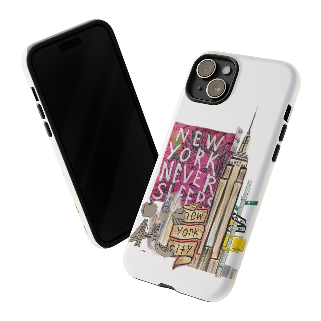 New York Never Sleeps Phone Case — NYC Skyline Protective Case