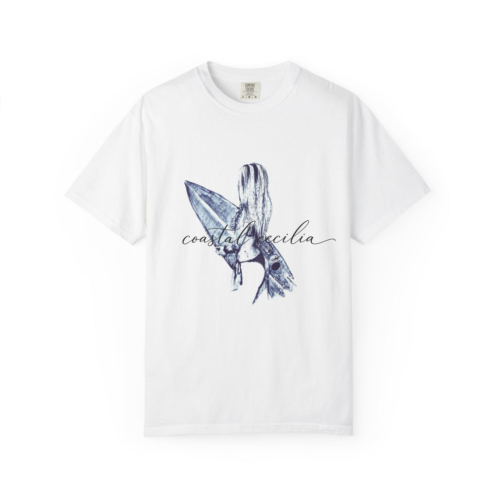 Coastal Cecilia Surf Girl Garment-Dyed T-shirt