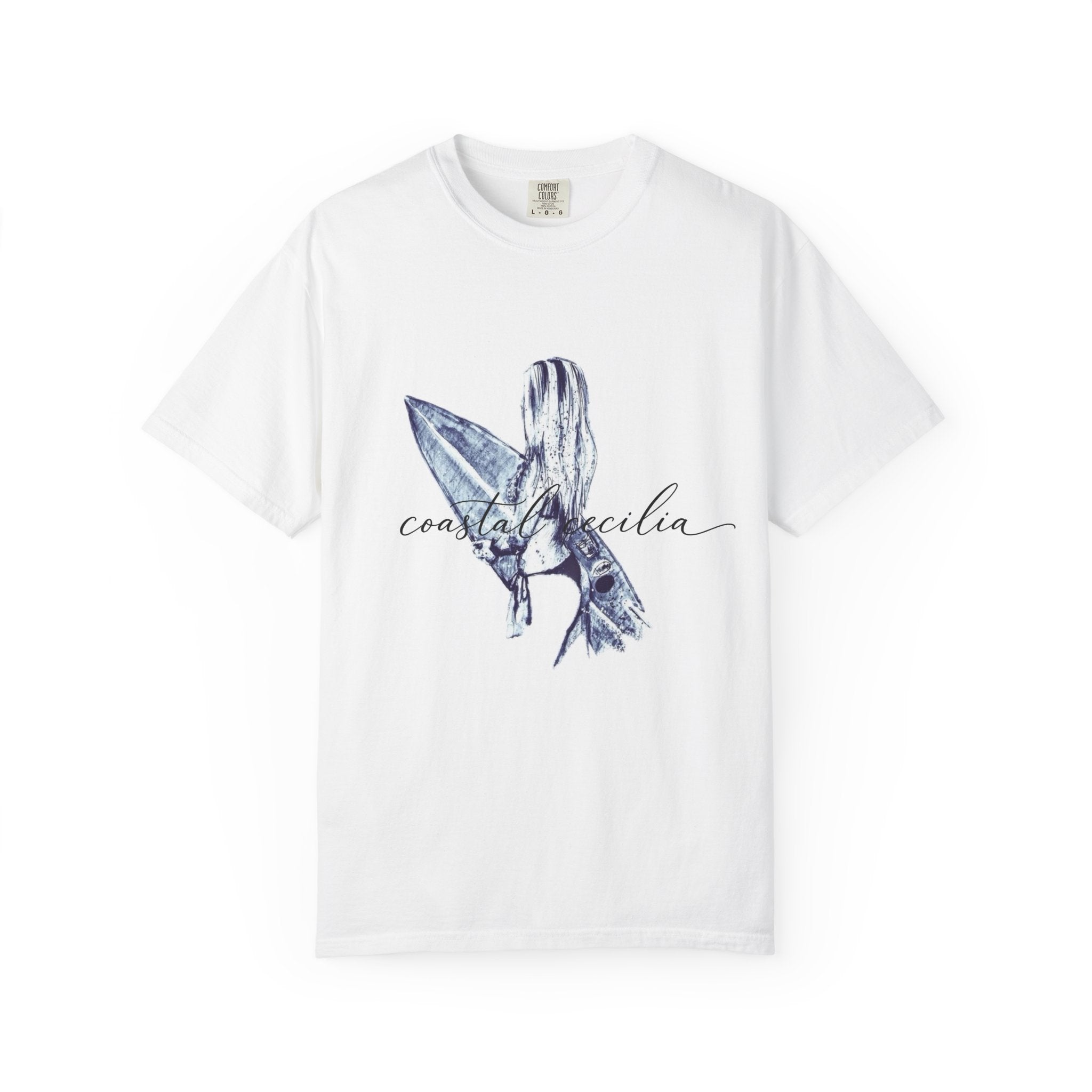 Coastal Cecilia Surf Girl Garment-Dyed T-shirt