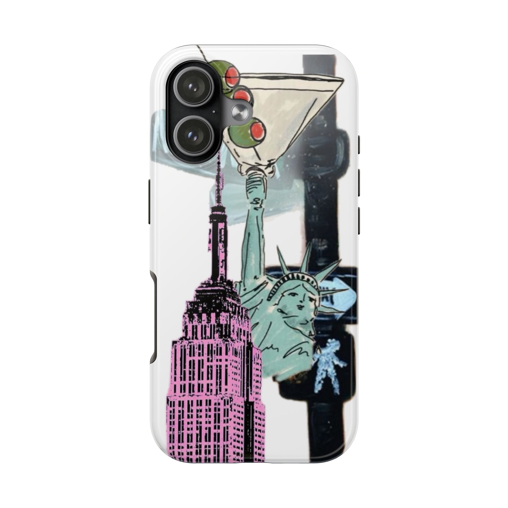 Tough Phone Case — Pop Art New York City Phone Cover (Statue of Liberty & Empire State)