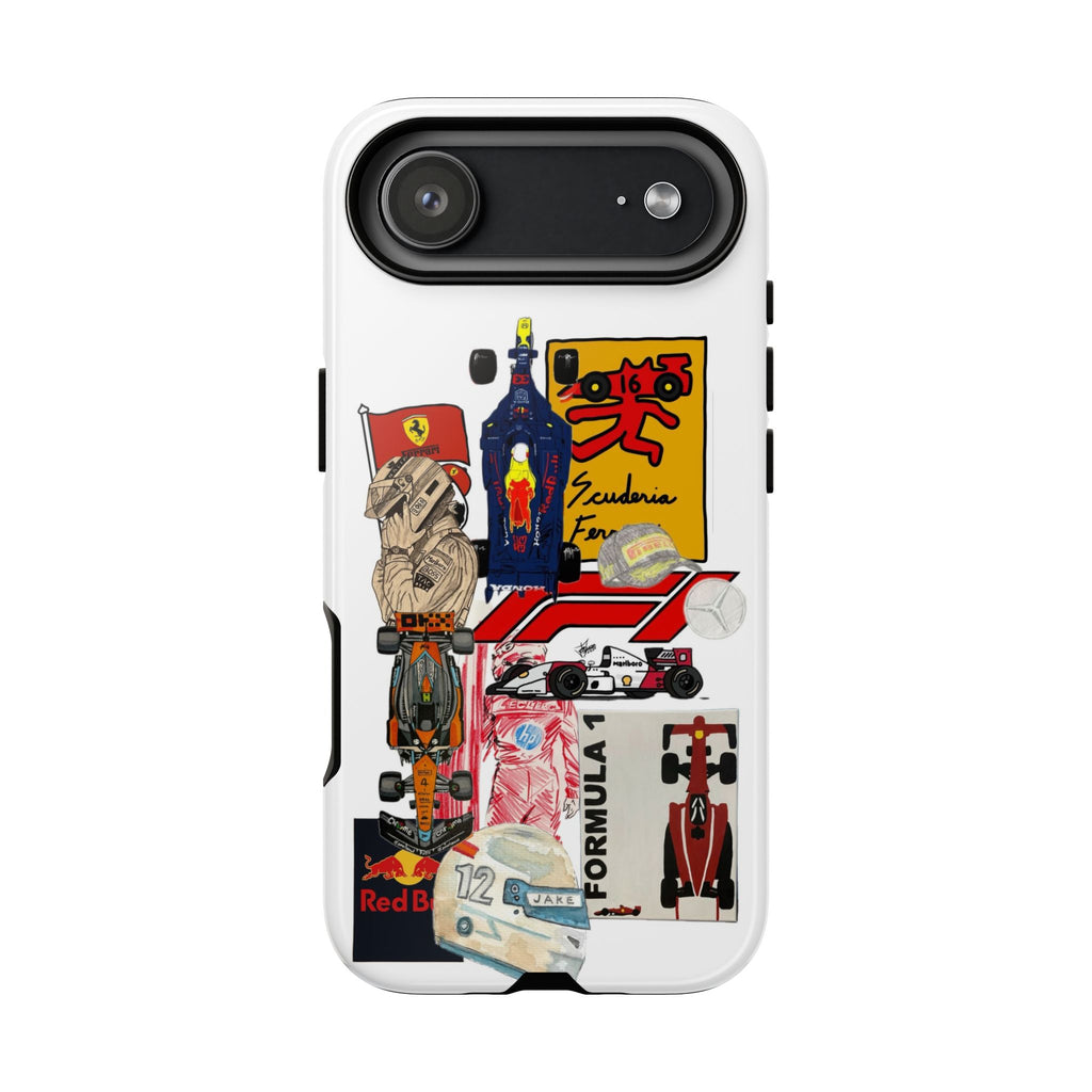 Racing Collage Tough Case — Vintage Formula 1 Phone Cover