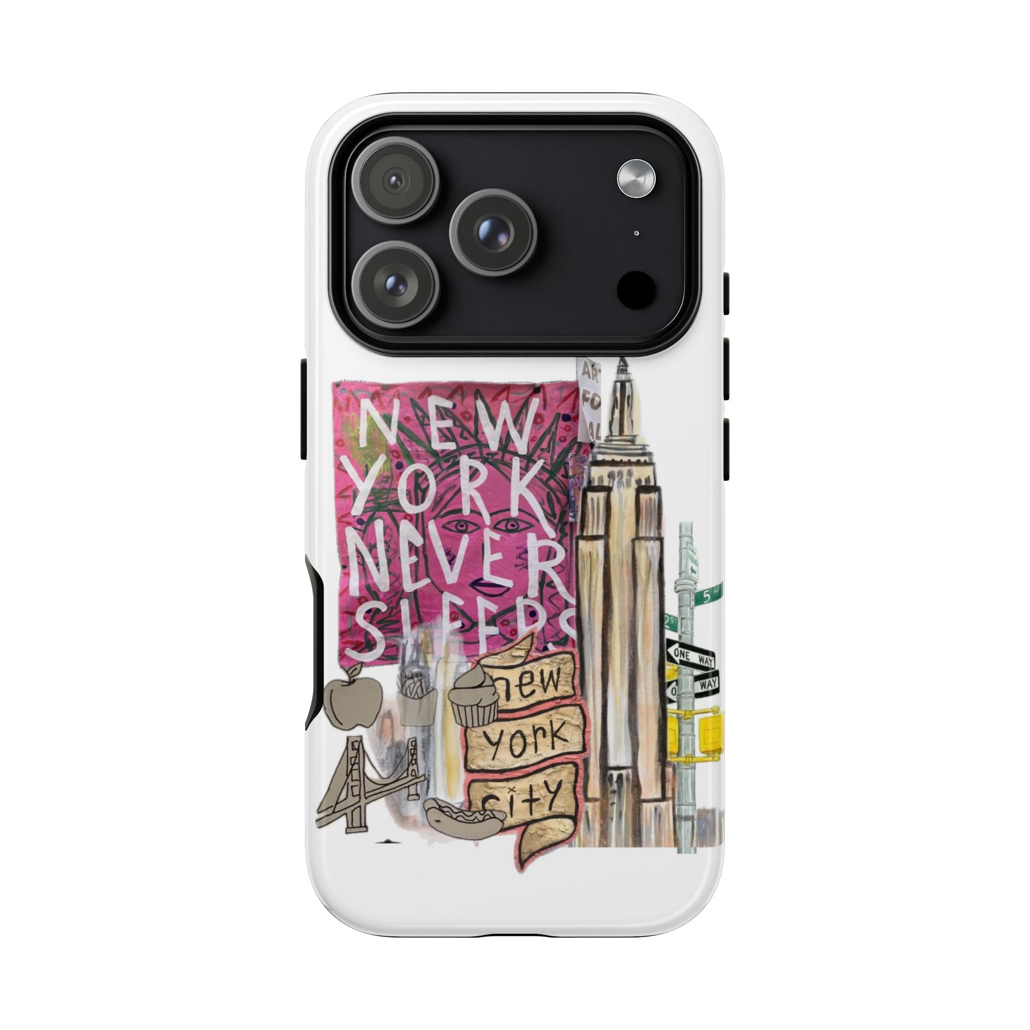 New York Never Sleeps Phone Case — NYC Skyline Protective Case