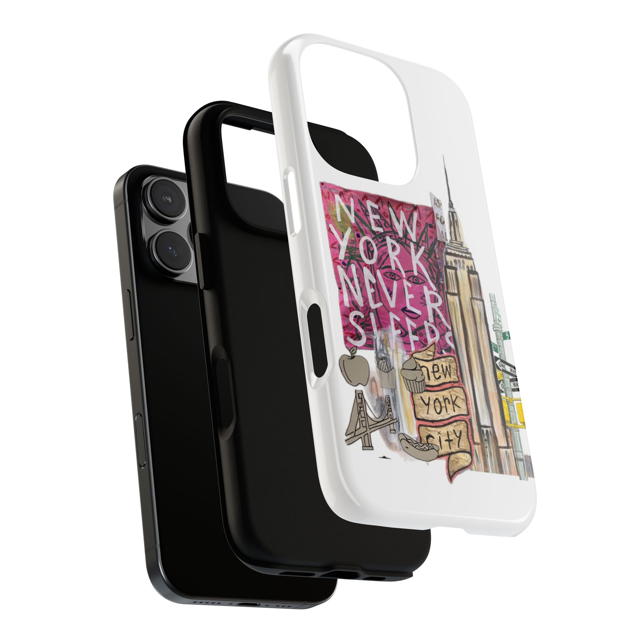 New York Never Sleeps Phone Case — NYC Skyline Protective Case