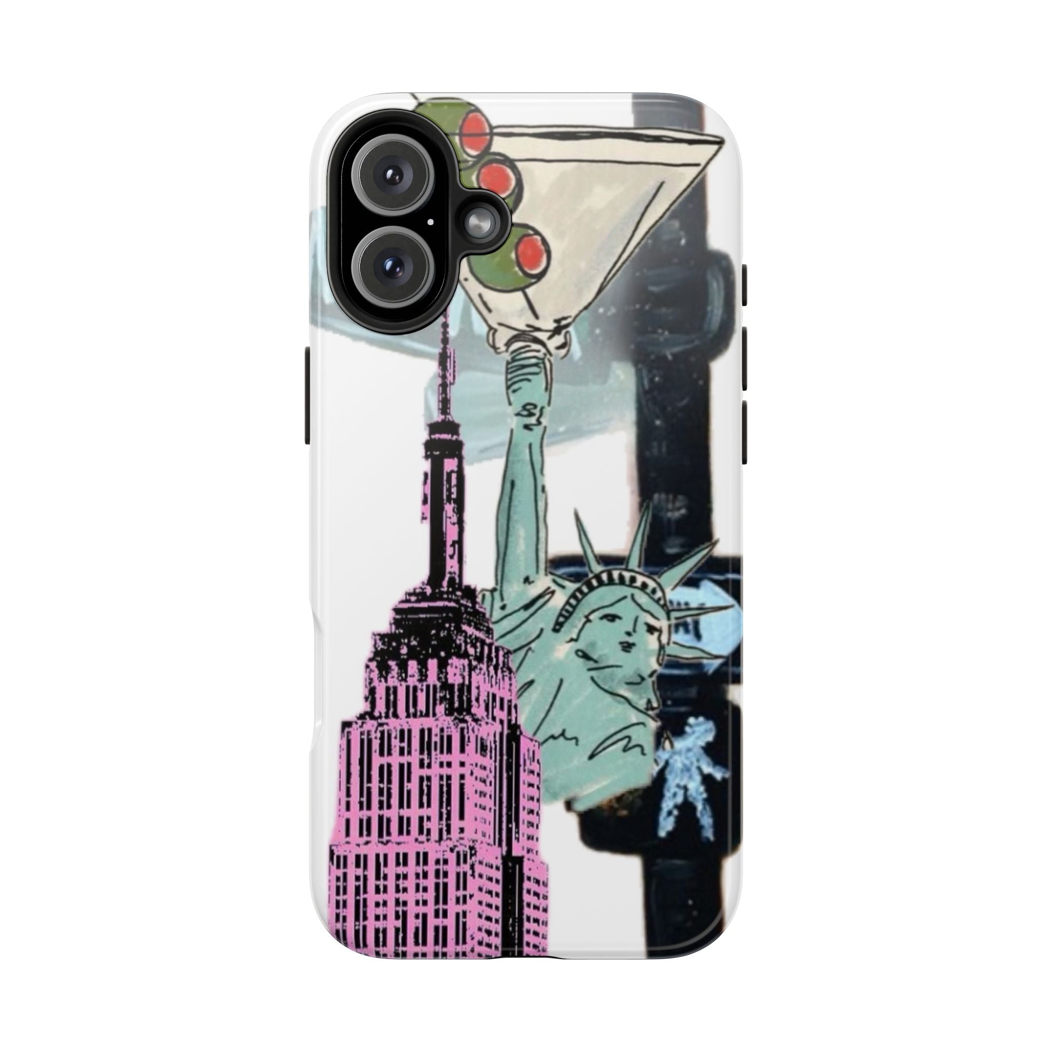 Tough Phone Case — Pop Art New York City Phone Cover (Statue of Liberty & Empire State)