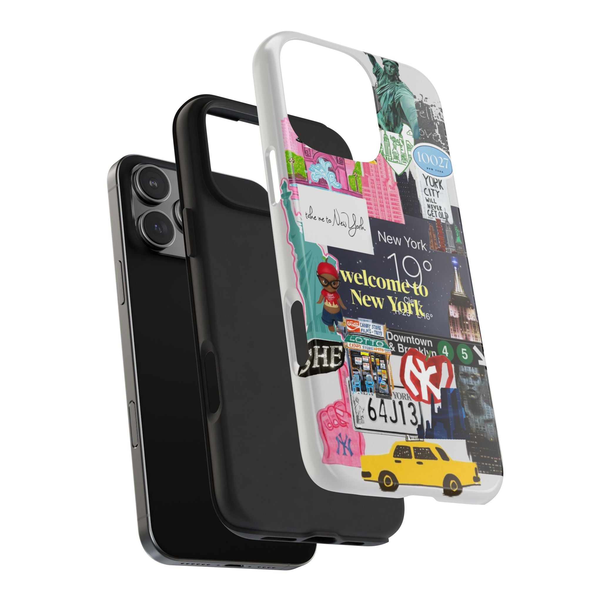 New York Collage Tough Phone Case — 'Welcome to New York' Cityscape Design