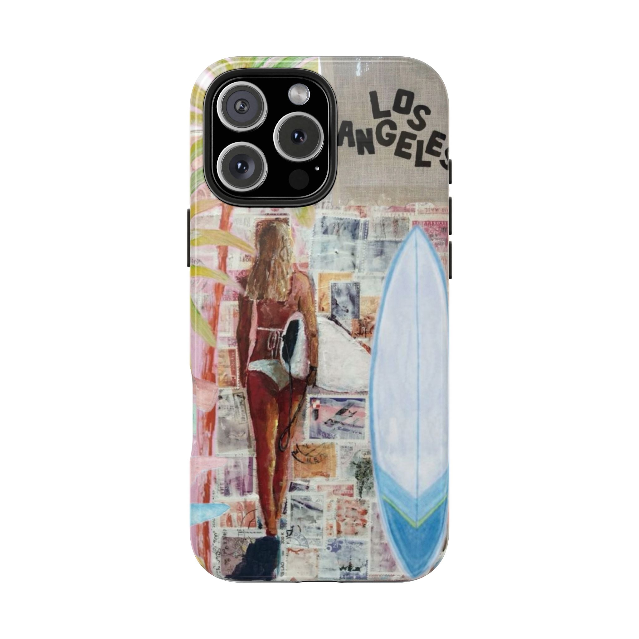 Los Angeles Surf Phone Case — Tough Protective iPhone Case with Beach Collage Design