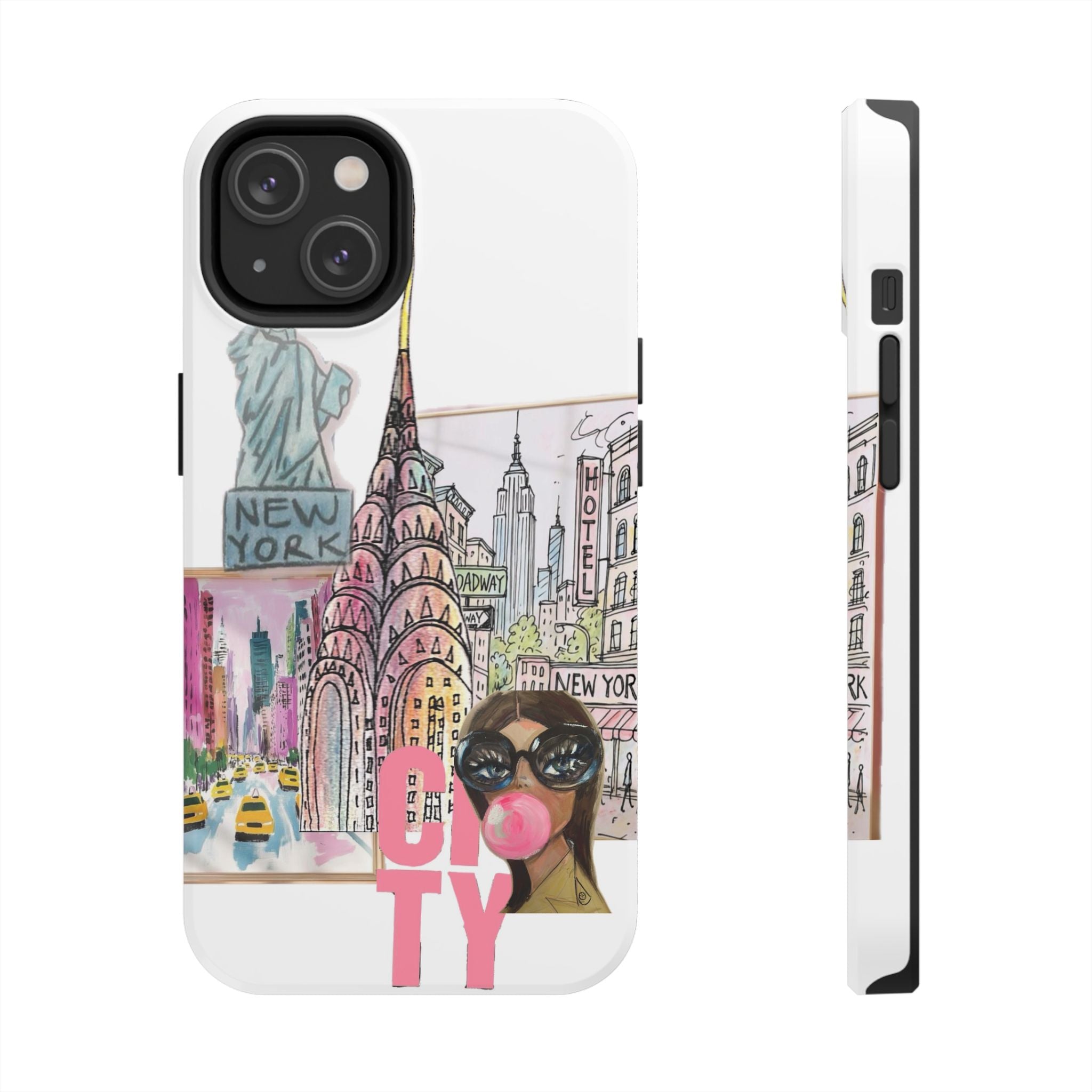 NYC Cityscape Tough Phone Case — Chic Urban Landmark Design