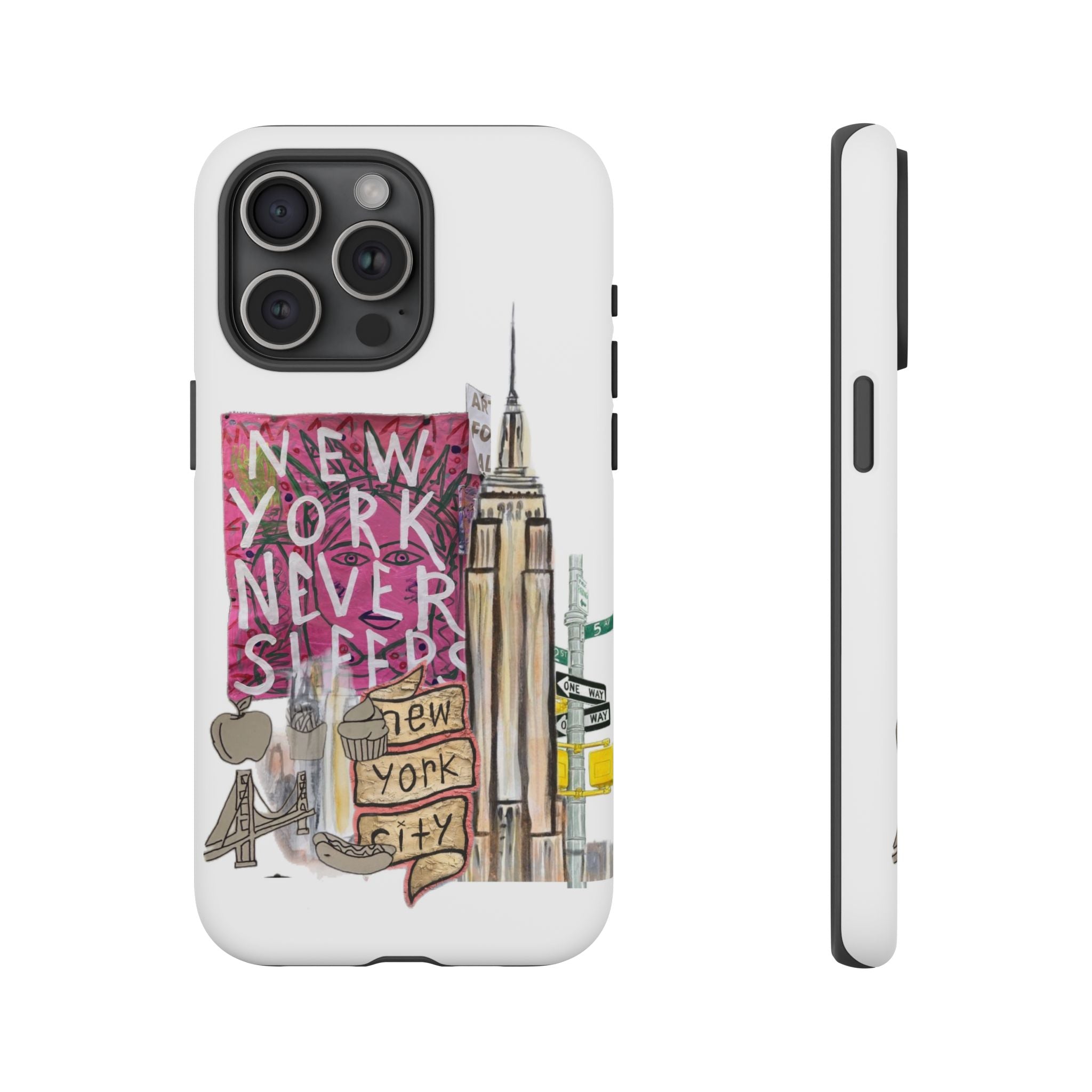 New York Never Sleeps Phone Case — NYC Skyline Protective Case