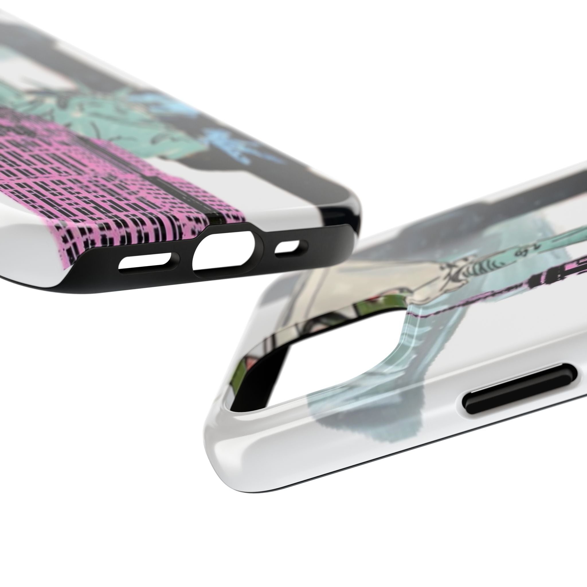 Tough Phone Case — Pop Art New York City Phone Cover (Statue of Liberty & Empire State)