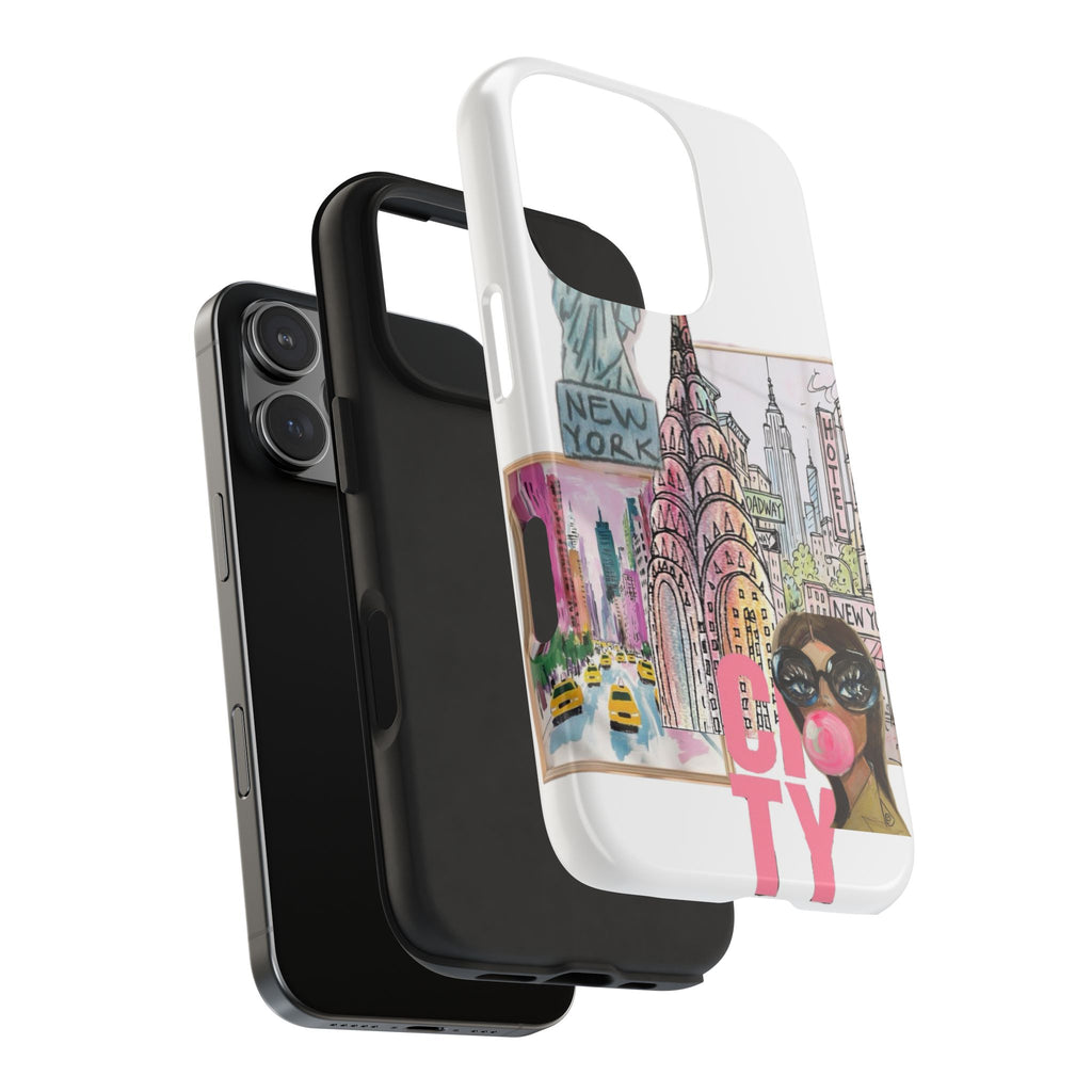 NYC Cityscape Tough Phone Case — Chic Urban Landmark Design