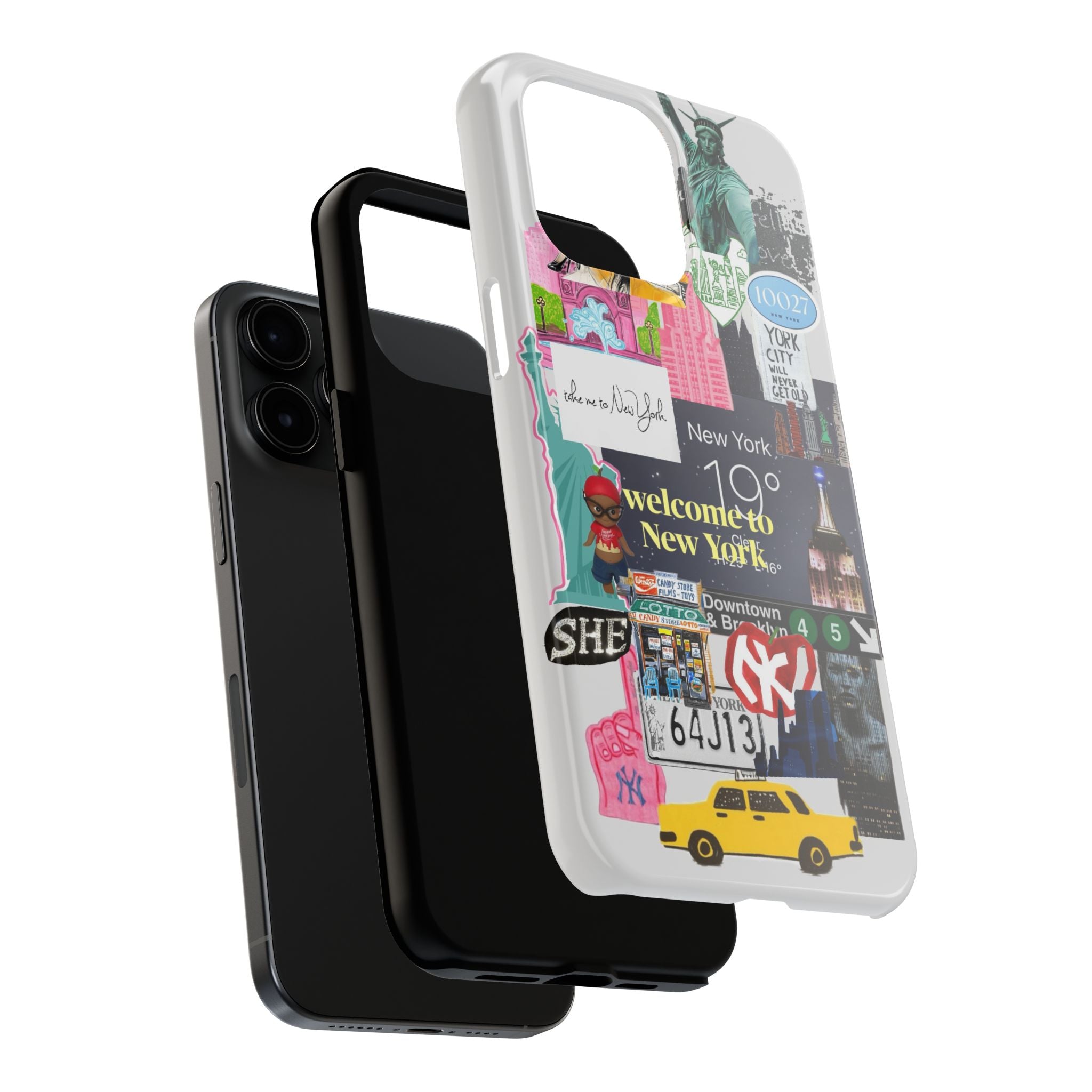 New York Collage Tough Phone Case — 'Welcome to New York' Cityscape Design