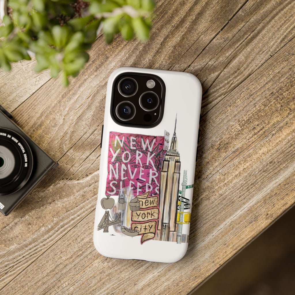 New York Never Sleeps Phone Case — NYC Skyline Protective Case