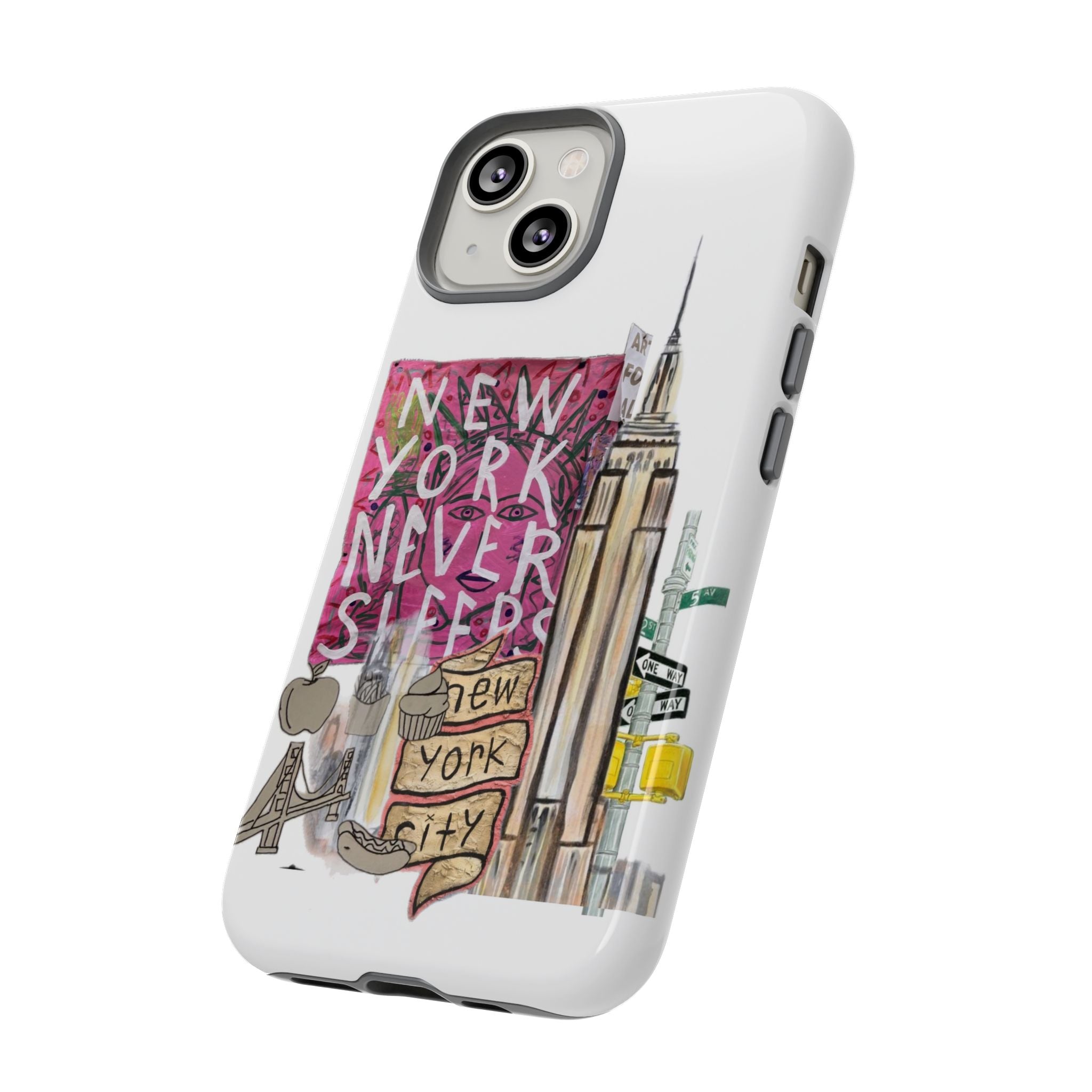 New York Never Sleeps Phone Case — NYC Skyline Protective Case