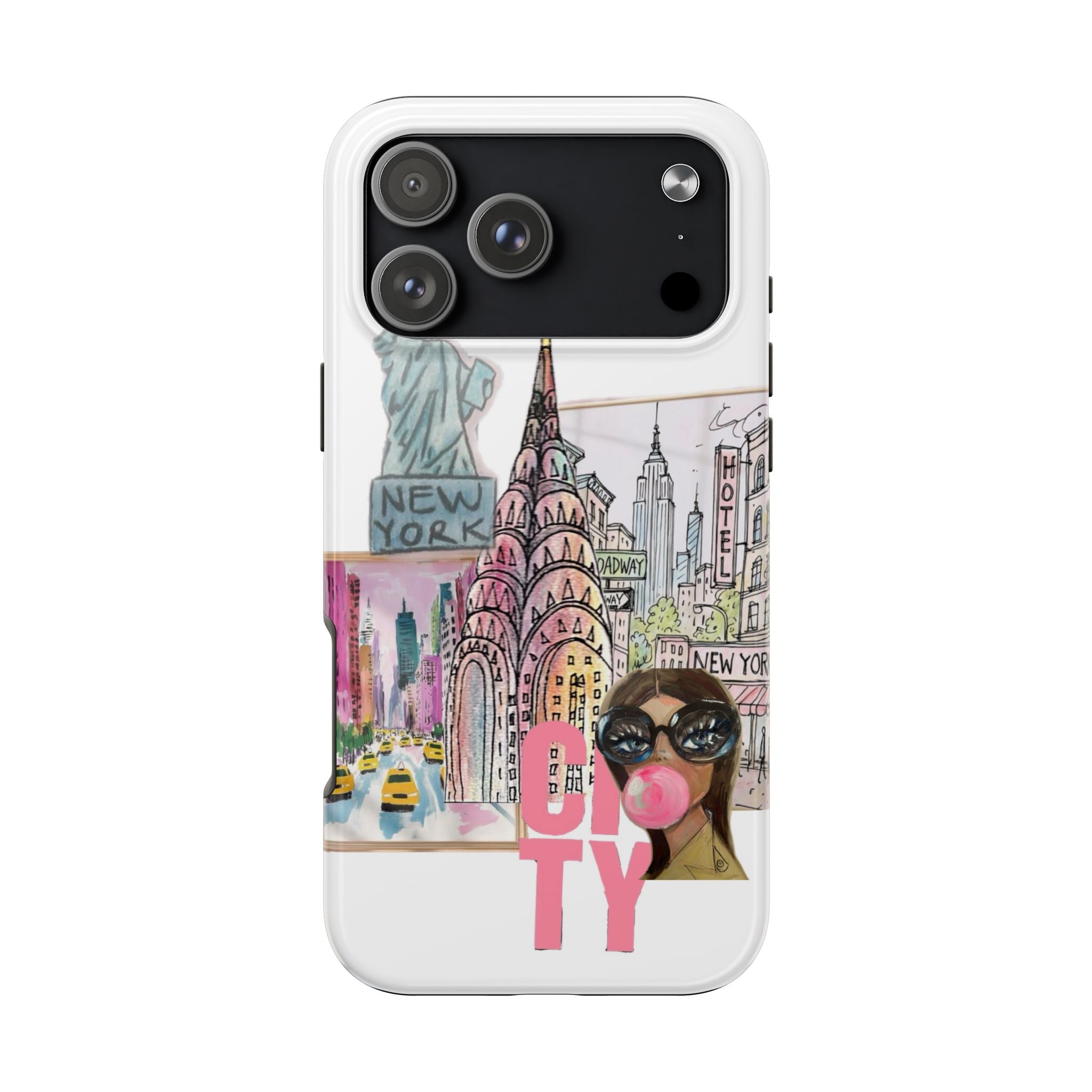 NYC Cityscape Tough Phone Case — Chic Urban Landmark Design