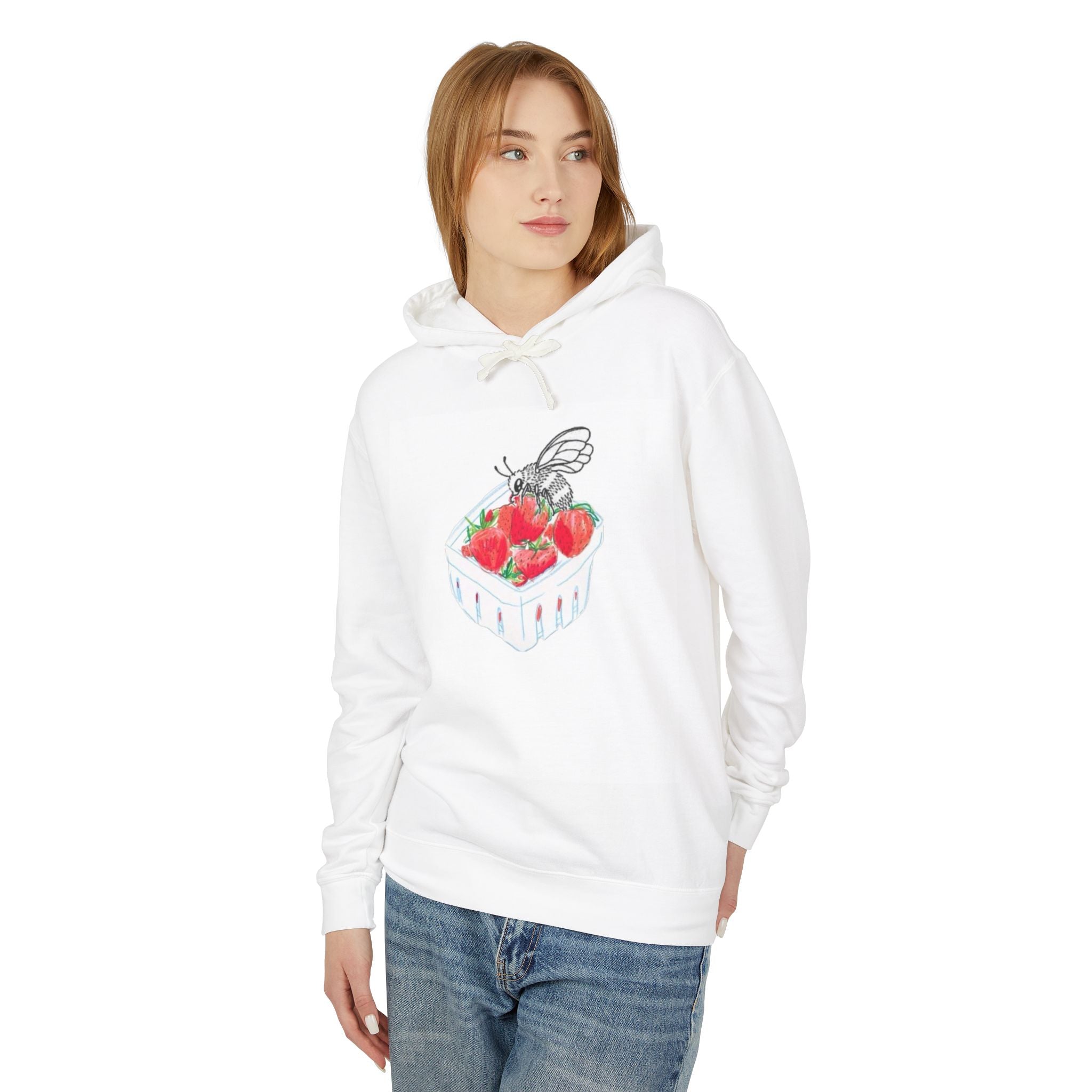 Berry Basket Hoodie — Cute Fruit Illustration Sweatshirt