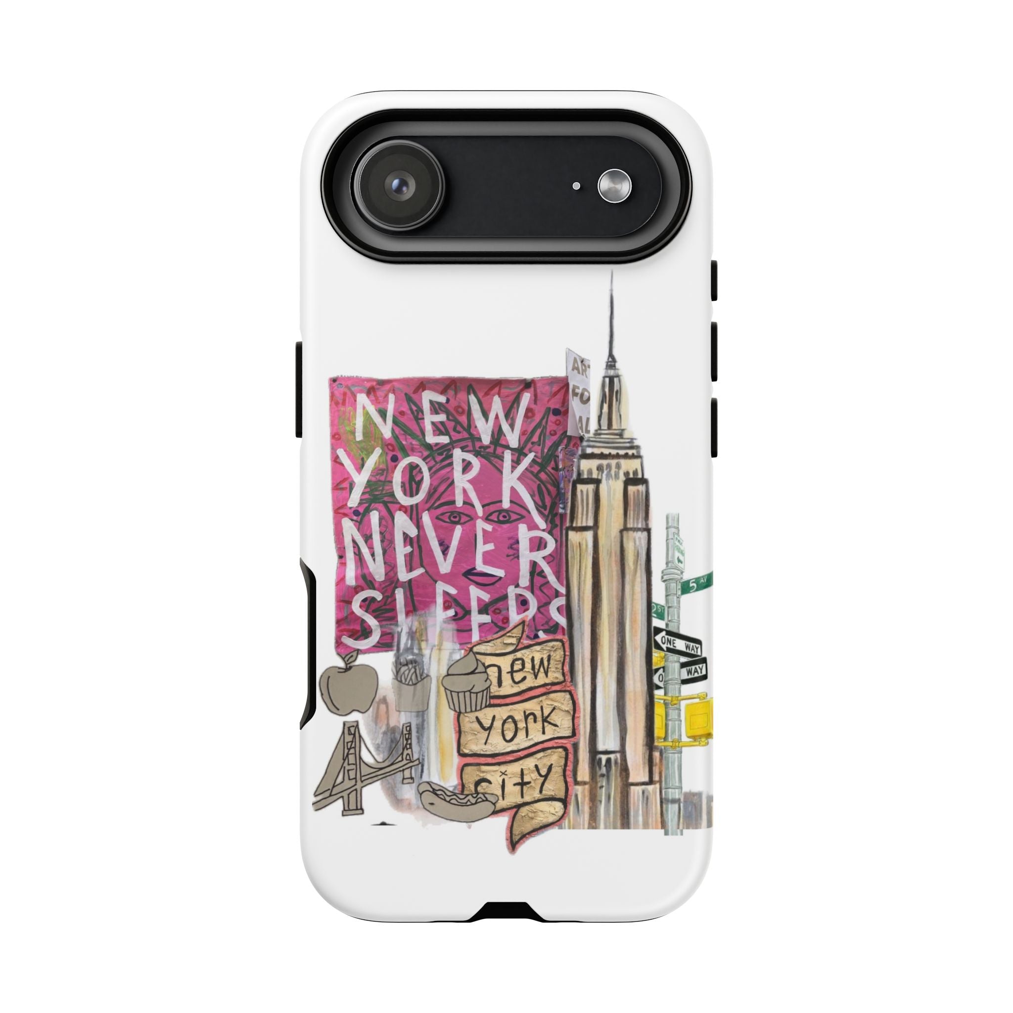 New York Never Sleeps Phone Case — NYC Skyline Protective Case