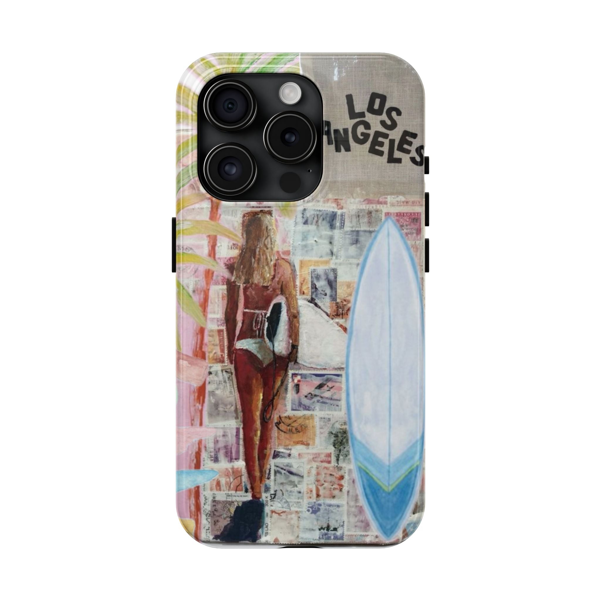 Los Angeles Surf Phone Case — Tough Protective iPhone Case with Beach Collage Design