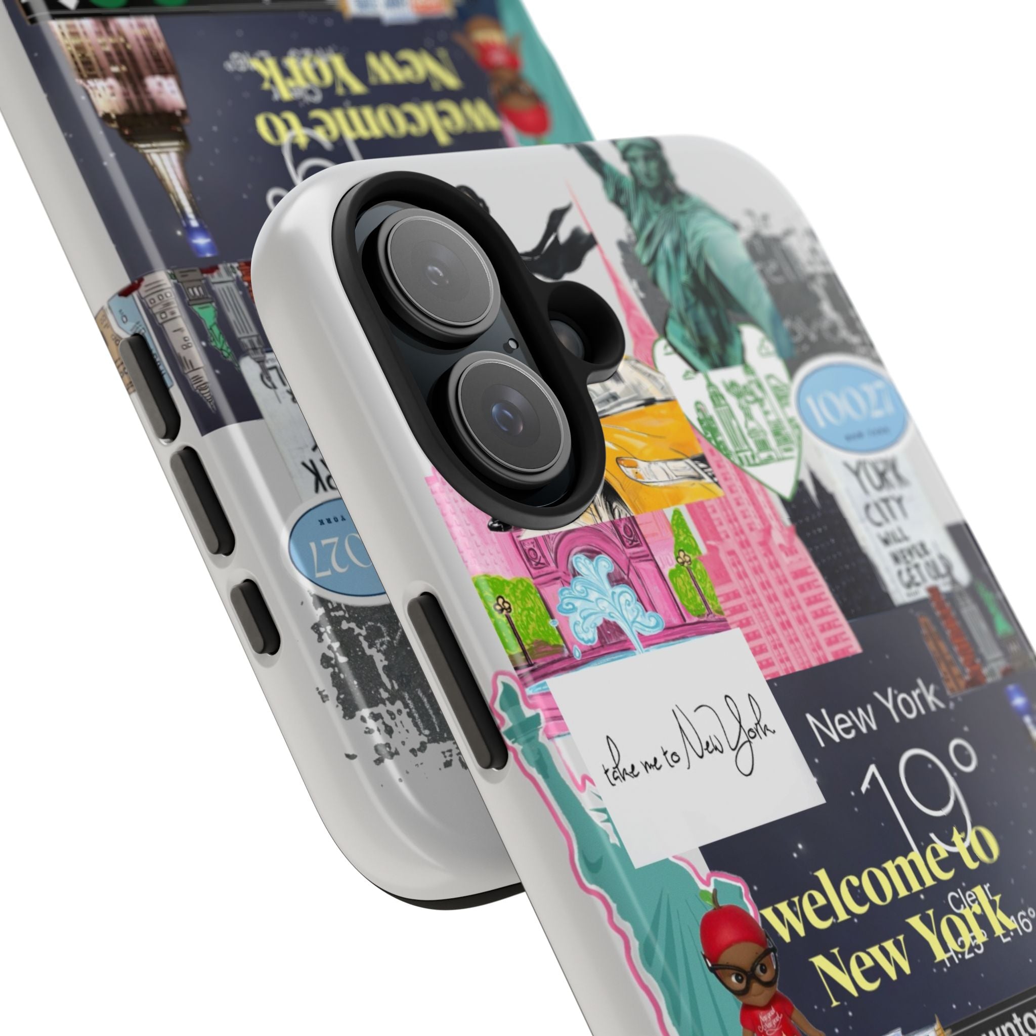 New York Collage Tough Phone Case — 'Welcome to New York' Cityscape Design