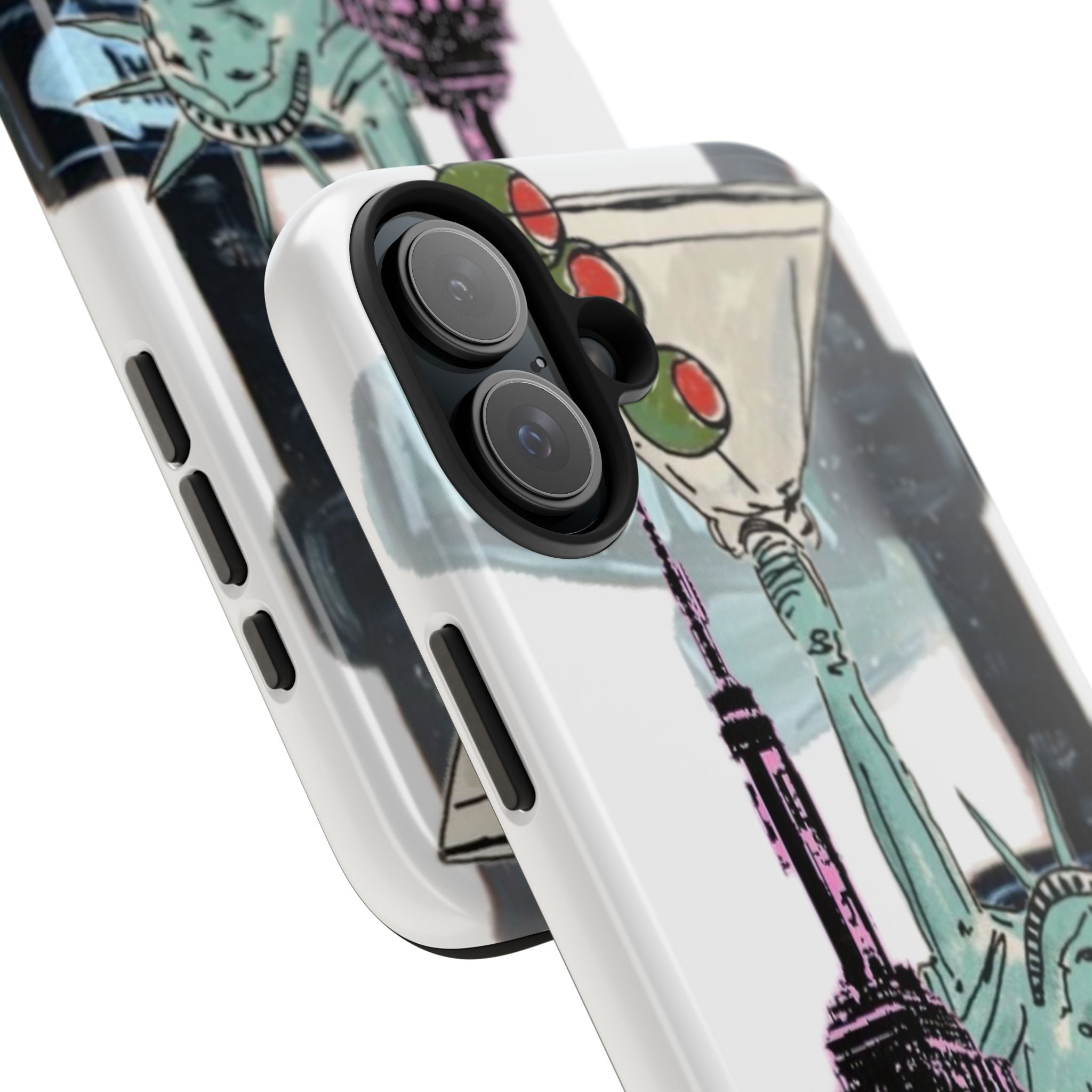 Tough Phone Case — Pop Art New York City Phone Cover (Statue of Liberty & Empire State)