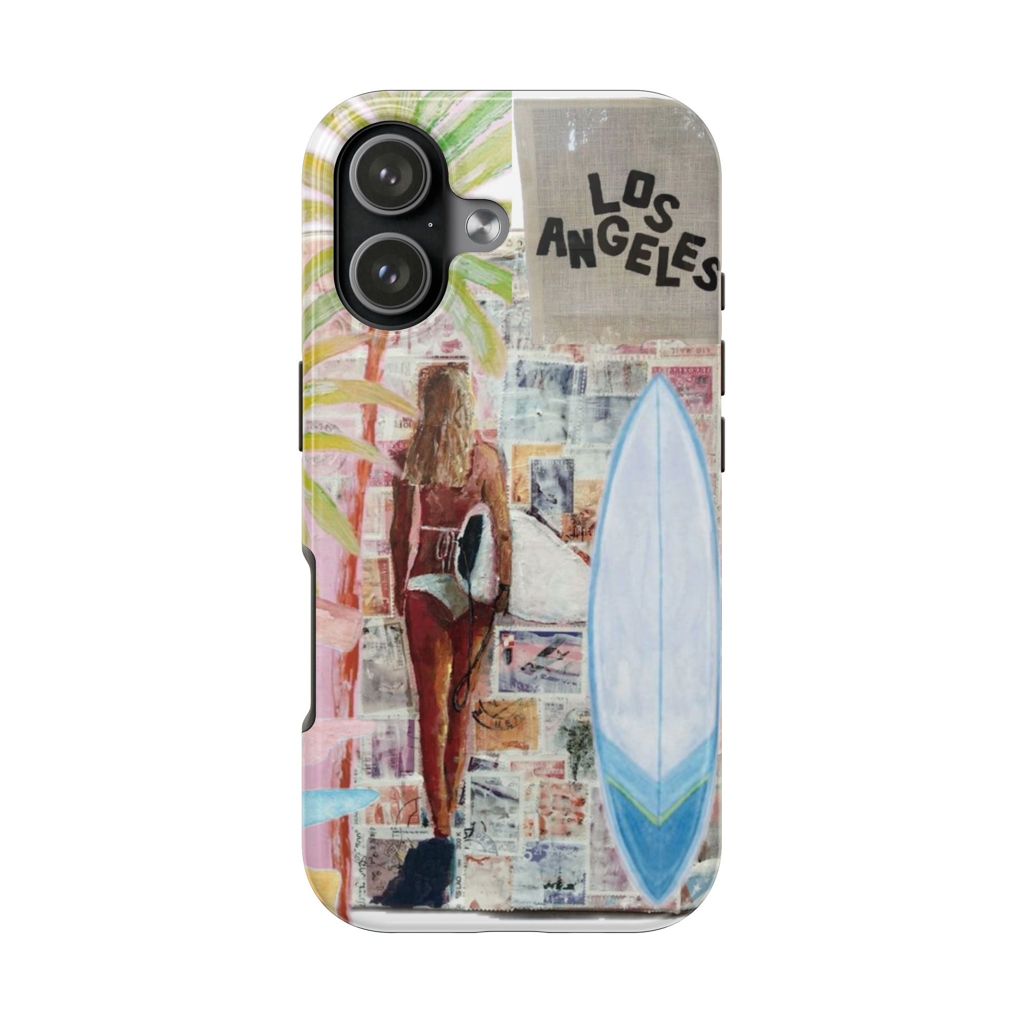 Los Angeles Surf Phone Case — Tough Protective iPhone Case with Beach Collage Design