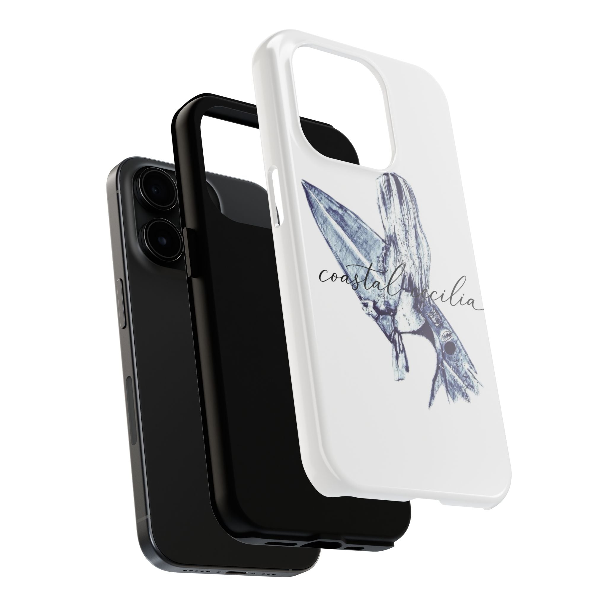 Coastal Cecilia Surf Girl Tough Phone Cases