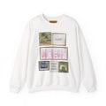 Surf Collage Crewneck Sweatshirt — Vintage Beach Surfboard Prints
