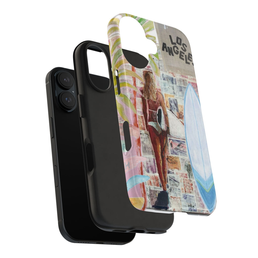Los Angeles Surf Phone Case — Tough Protective iPhone Case with Beach Collage Design