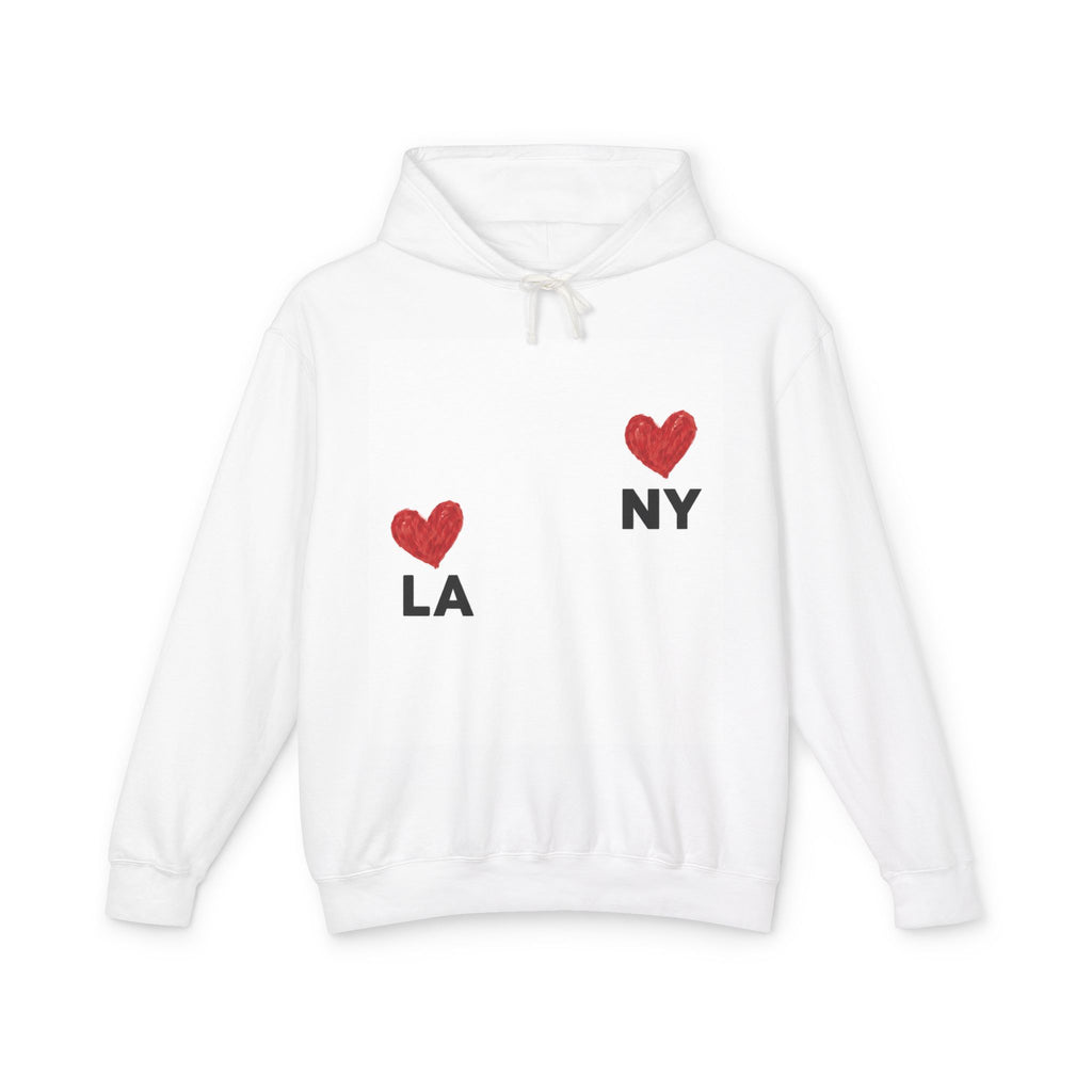 LA  NY Hoodie — Heart City Graphic Lightweight Hooded Sweatshirt