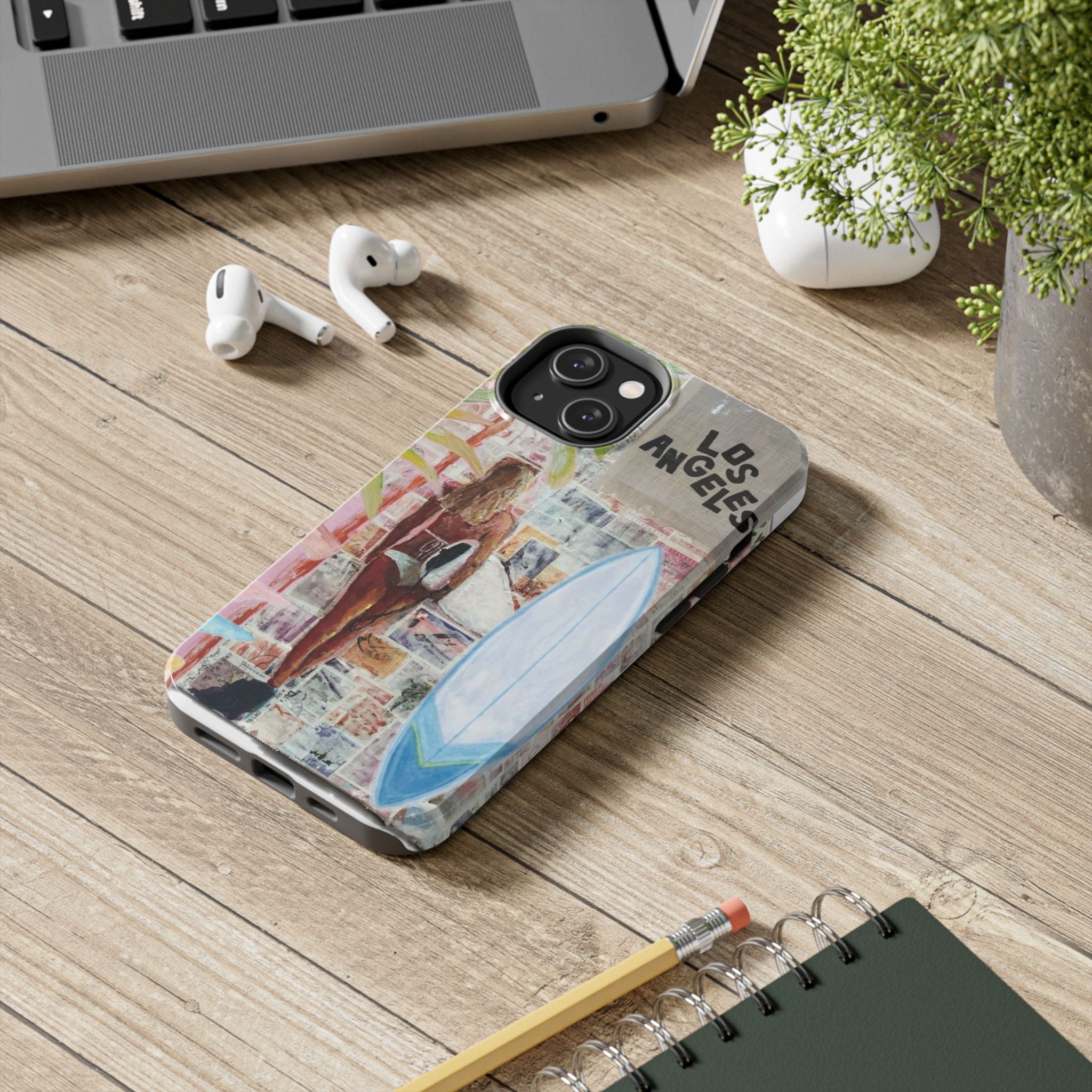 Los Angeles Surf Phone Case — Tough Protective iPhone Case with Beach Collage Design