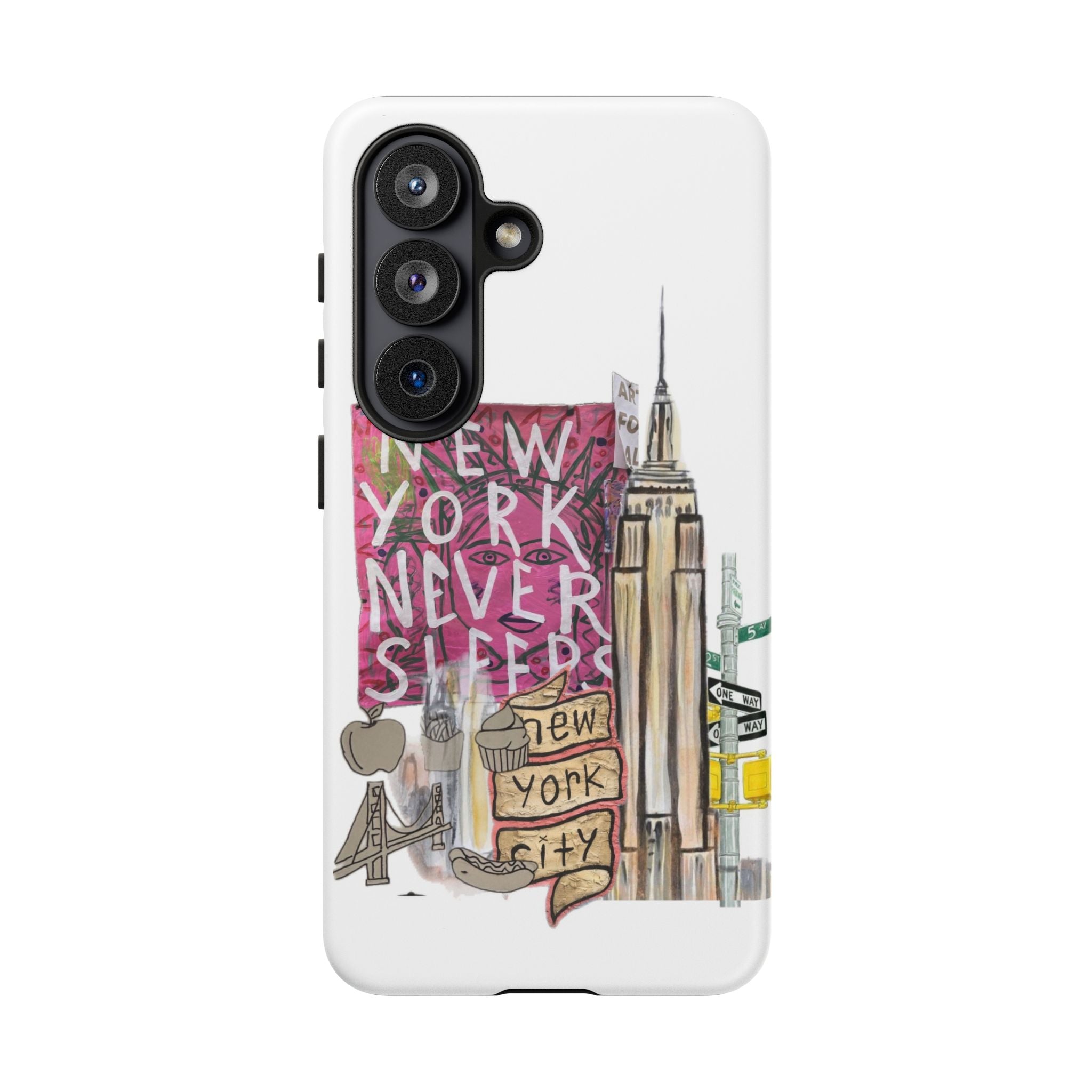New York Never Sleeps Phone Case — NYC Skyline Protective Case