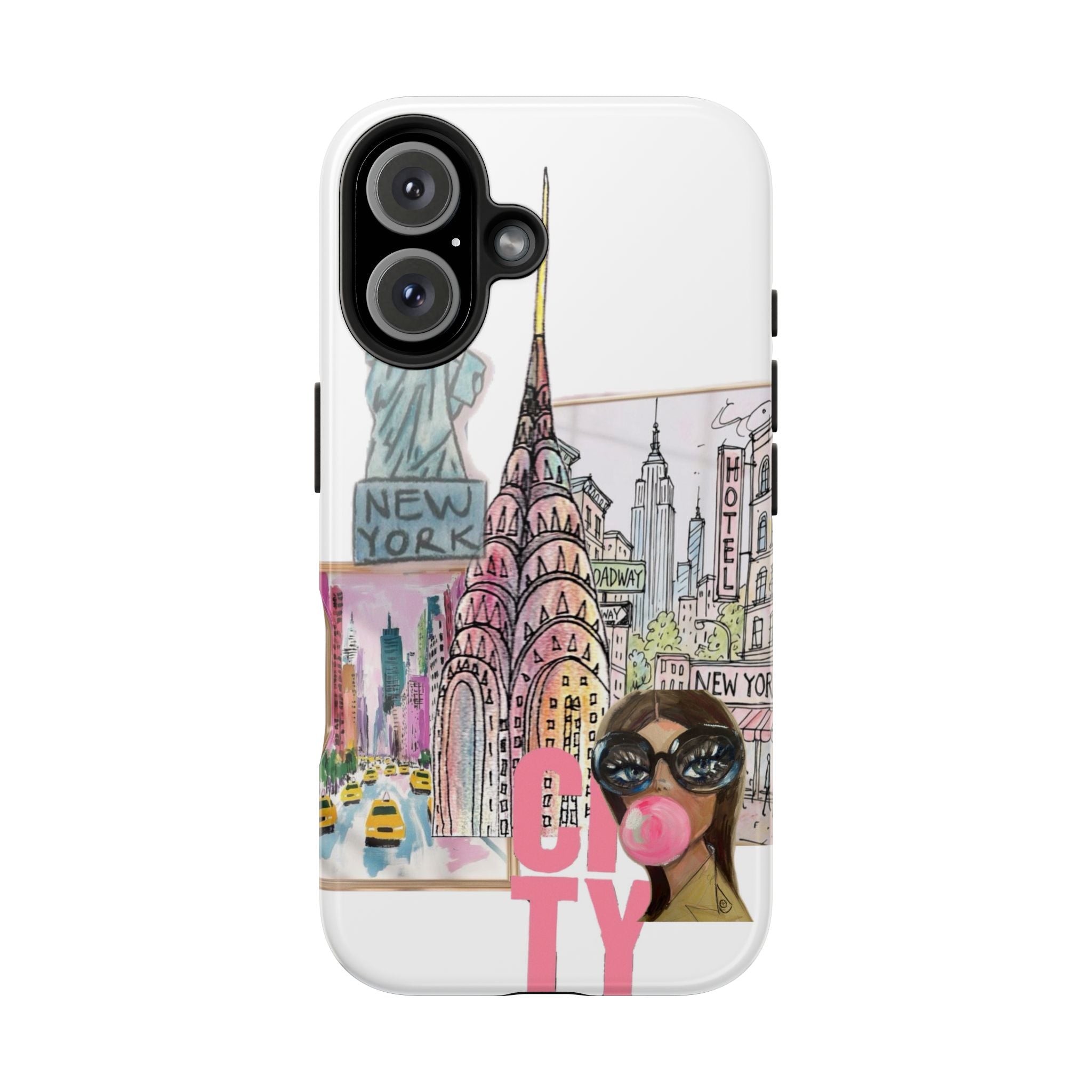 NYC Cityscape Tough Phone Case — Chic Urban Landmark Design