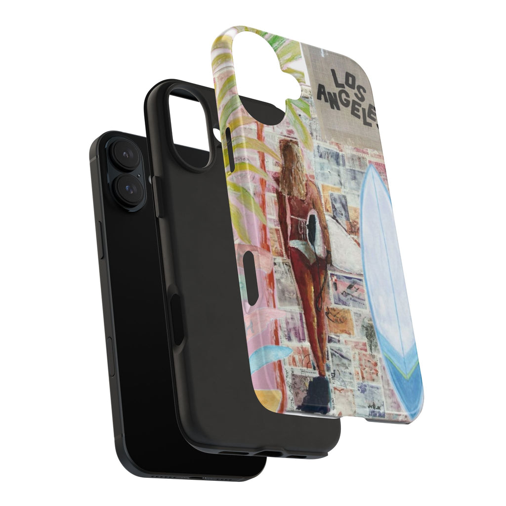Los Angeles Surf Phone Case — Tough Protective iPhone Case with Beach Collage Design