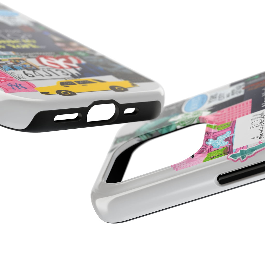 New York Collage Tough Phone Case — 'Welcome to New York' Cityscape Design