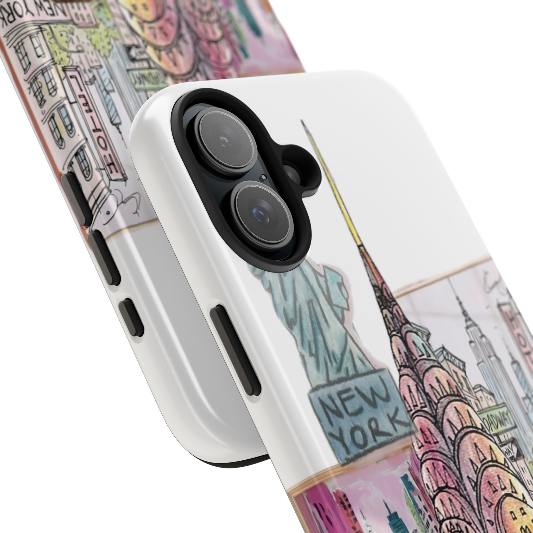 NYC Cityscape Tough Phone Case — Chic Urban Landmark Design