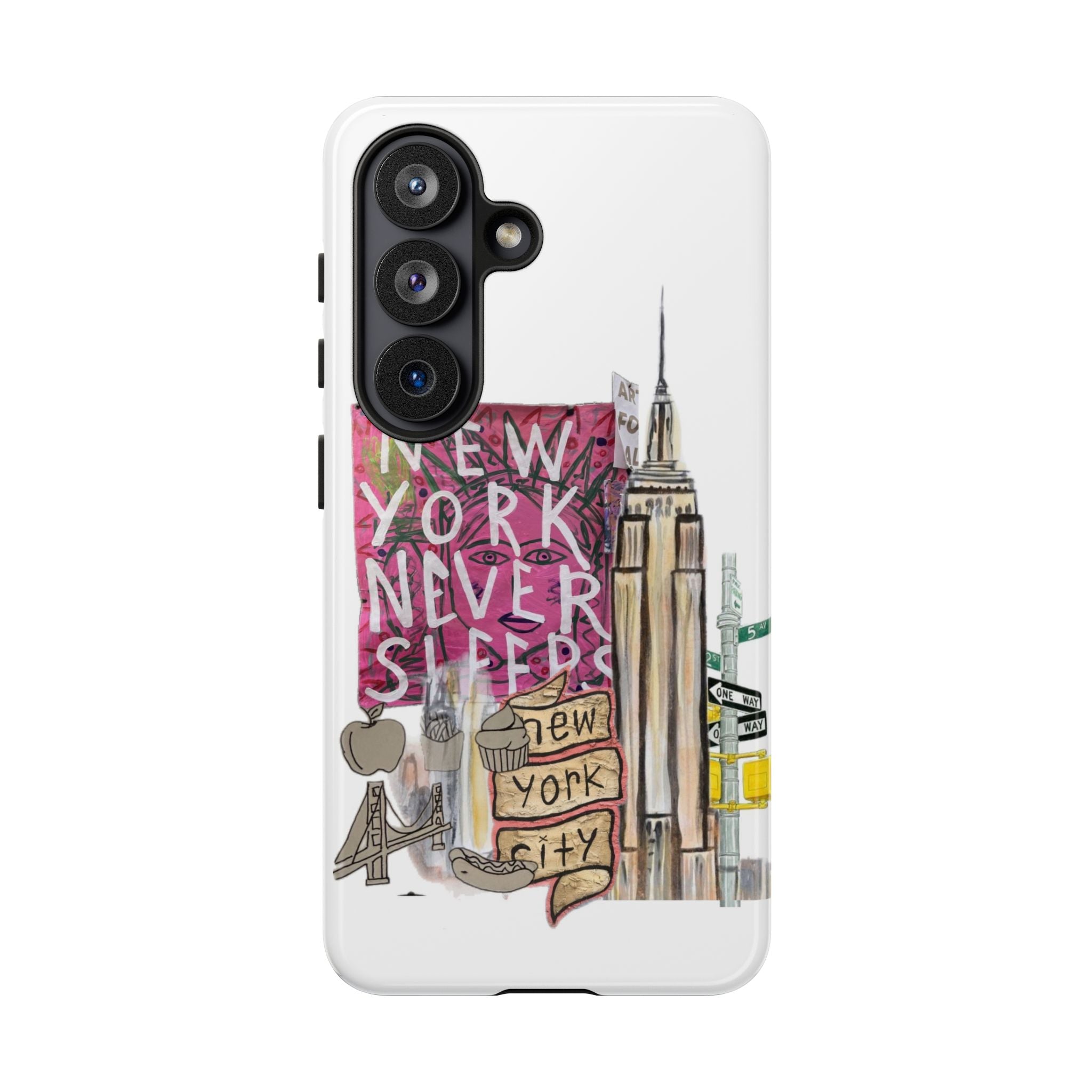 New York Never Sleeps Phone Case — NYC Skyline Protective Case