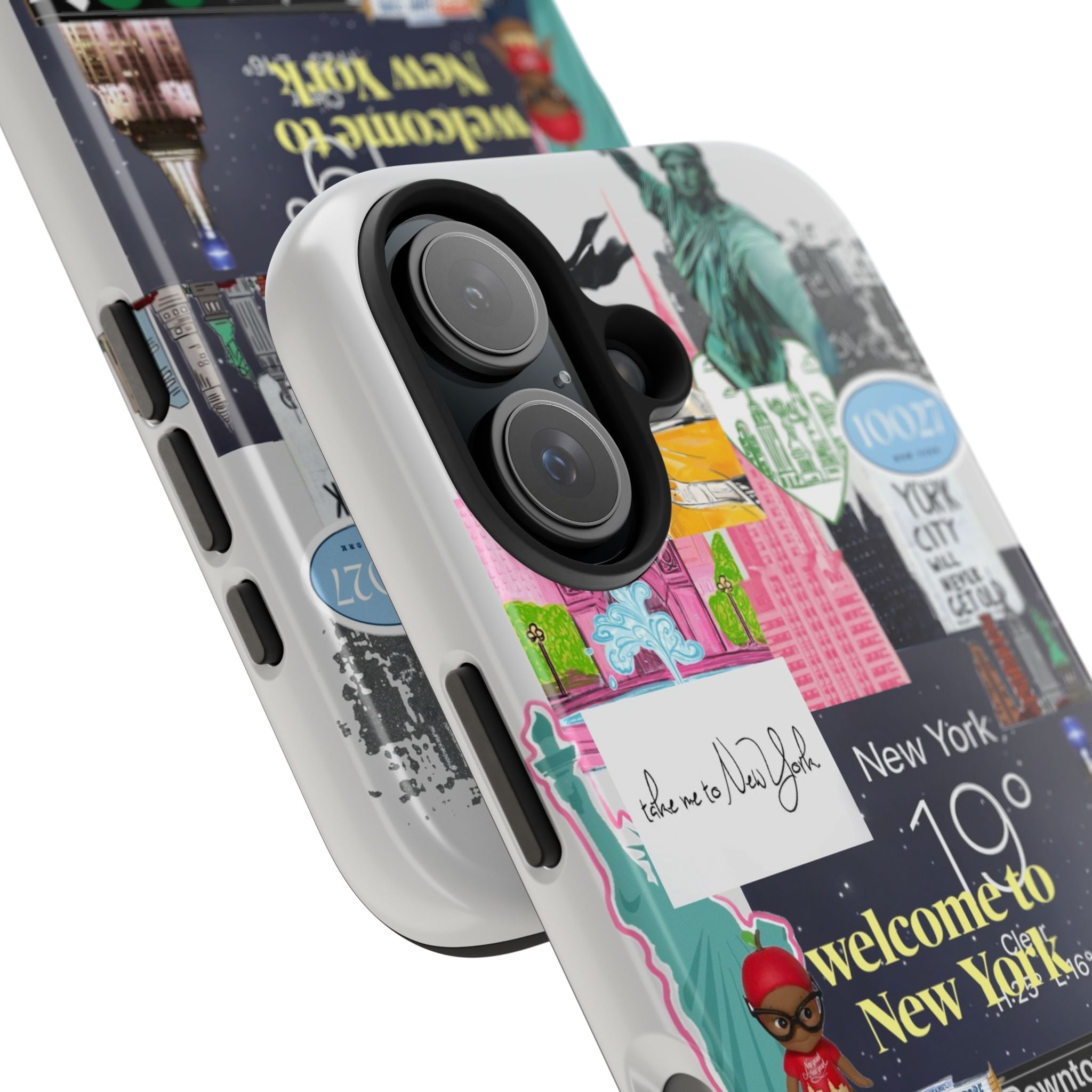 New York Collage Tough Phone Case — 'Welcome to New York' Cityscape Design