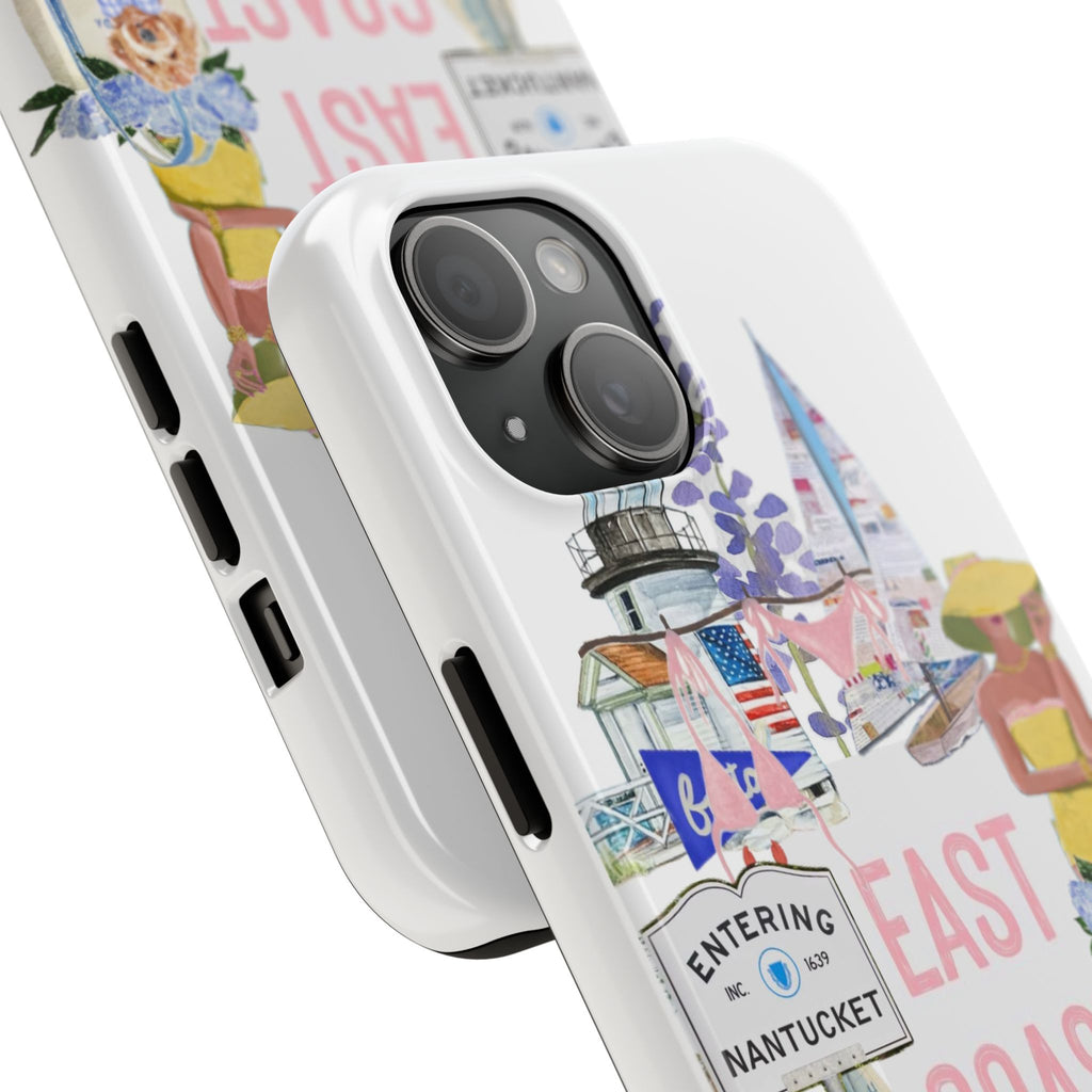 East Coast Collage Tough Phone Case — Cape Cod & Nantucket Beach Vibes