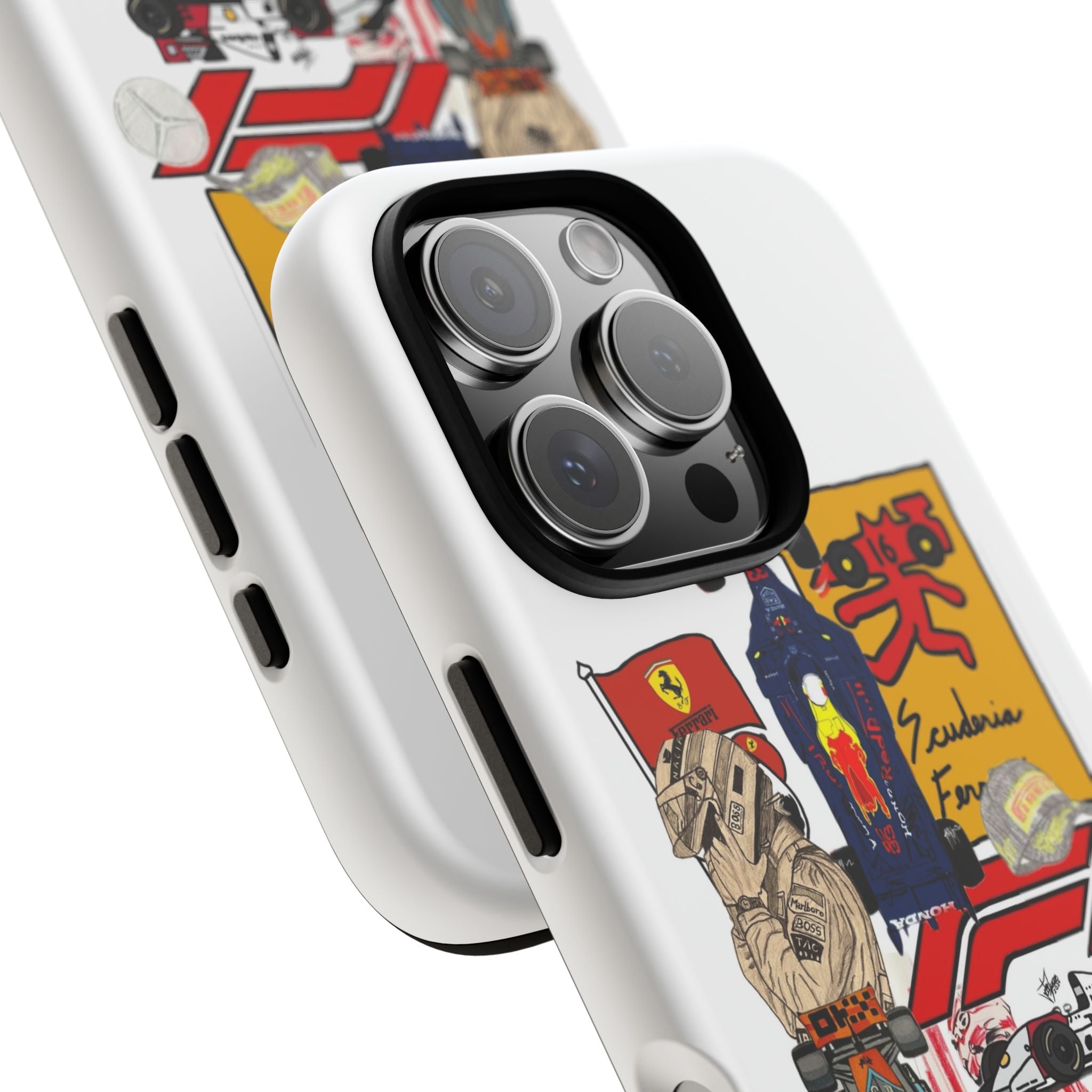 Racing Collage Tough Case — Vintage Formula 1 Phone Cover