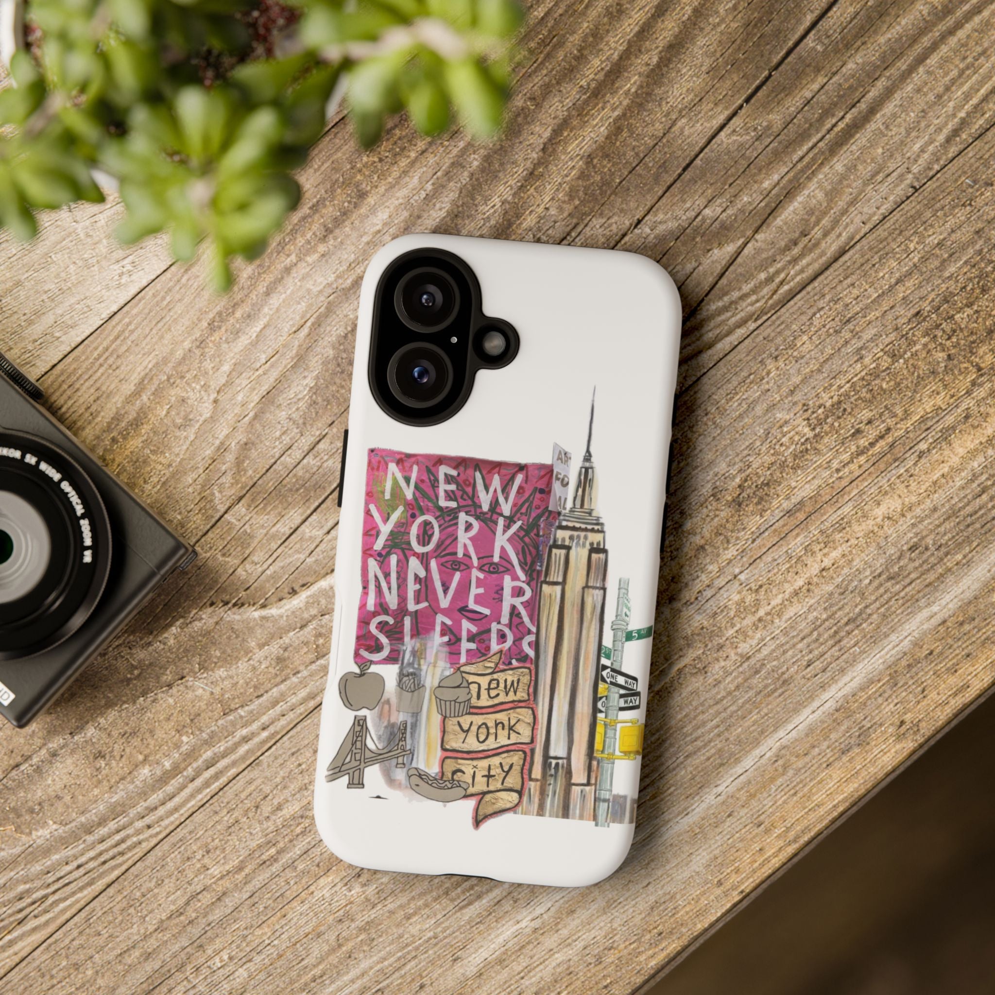 New York Never Sleeps Phone Case — NYC Skyline Protective Case