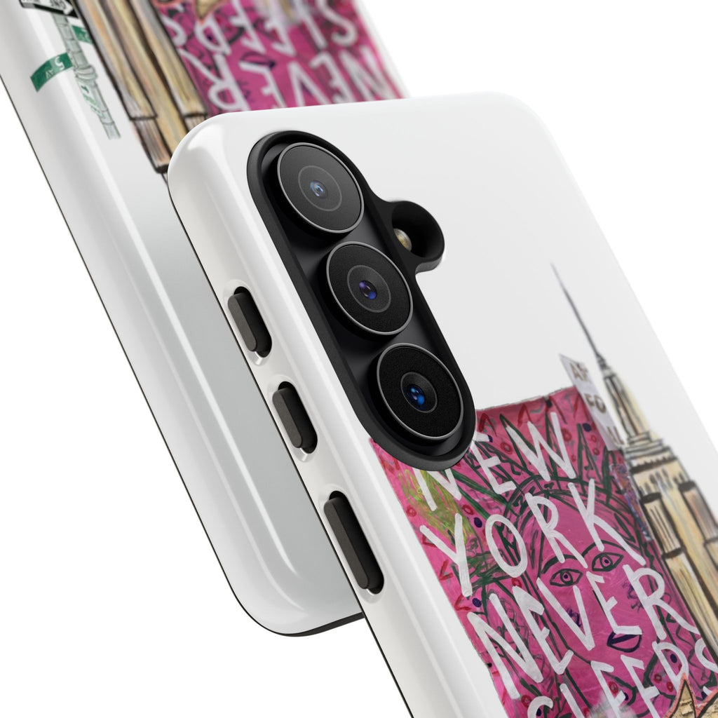 New York Never Sleeps Phone Case — NYC Skyline Protective Case